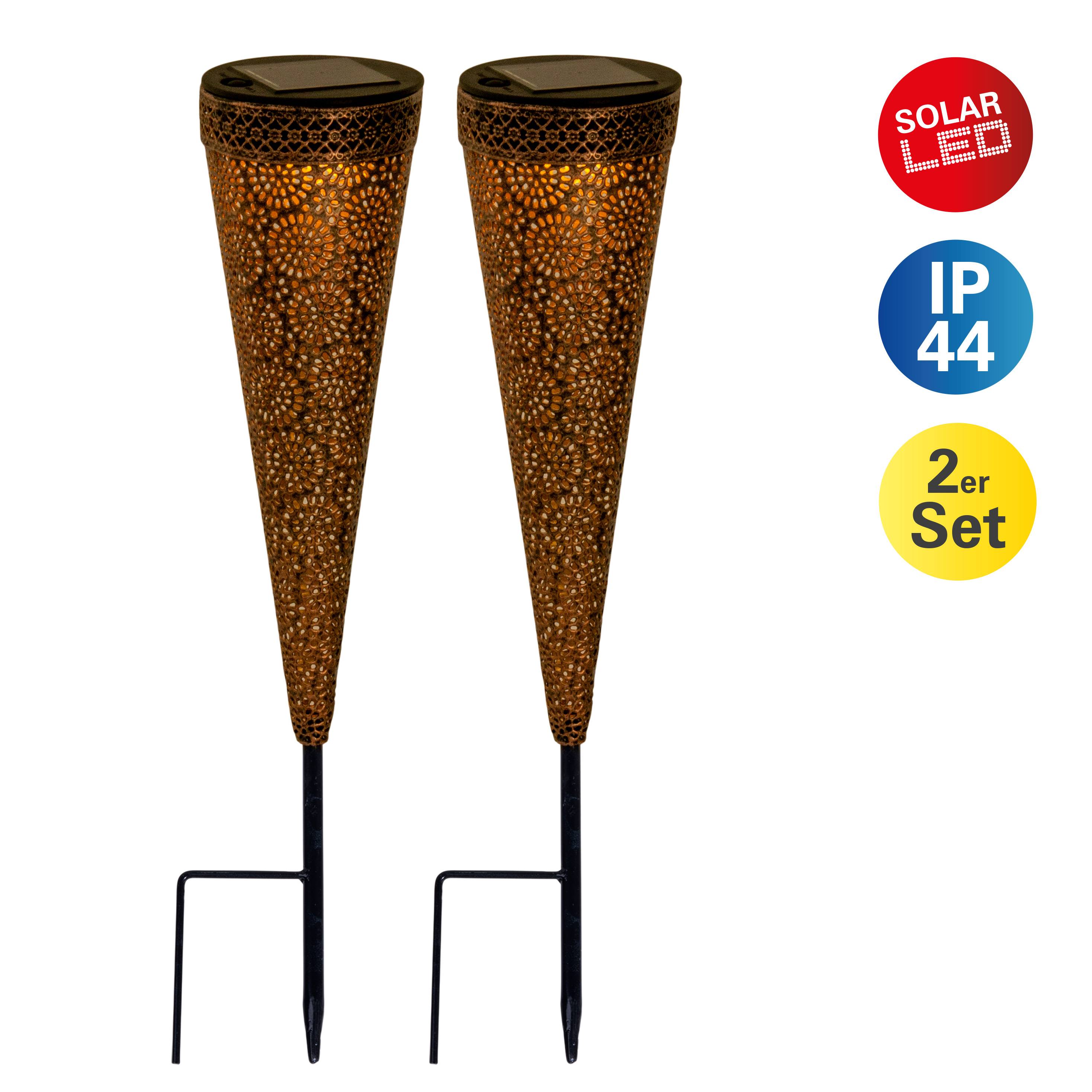 2er-Set LED Solarleuchte "PAULA"