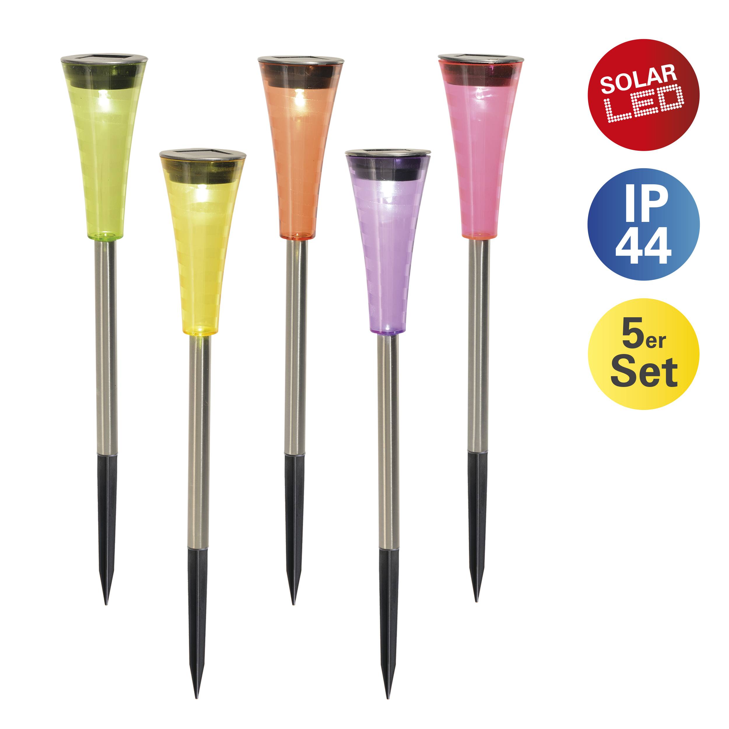 LED Solarleuchte "MULTI" (5er Set)