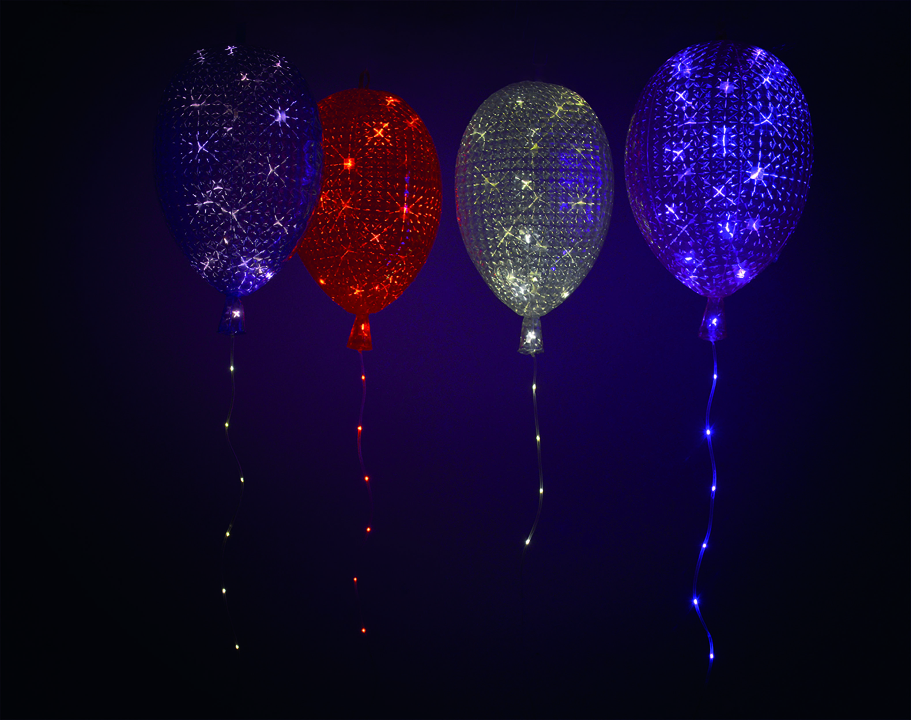 LED Dekoballon USB rot