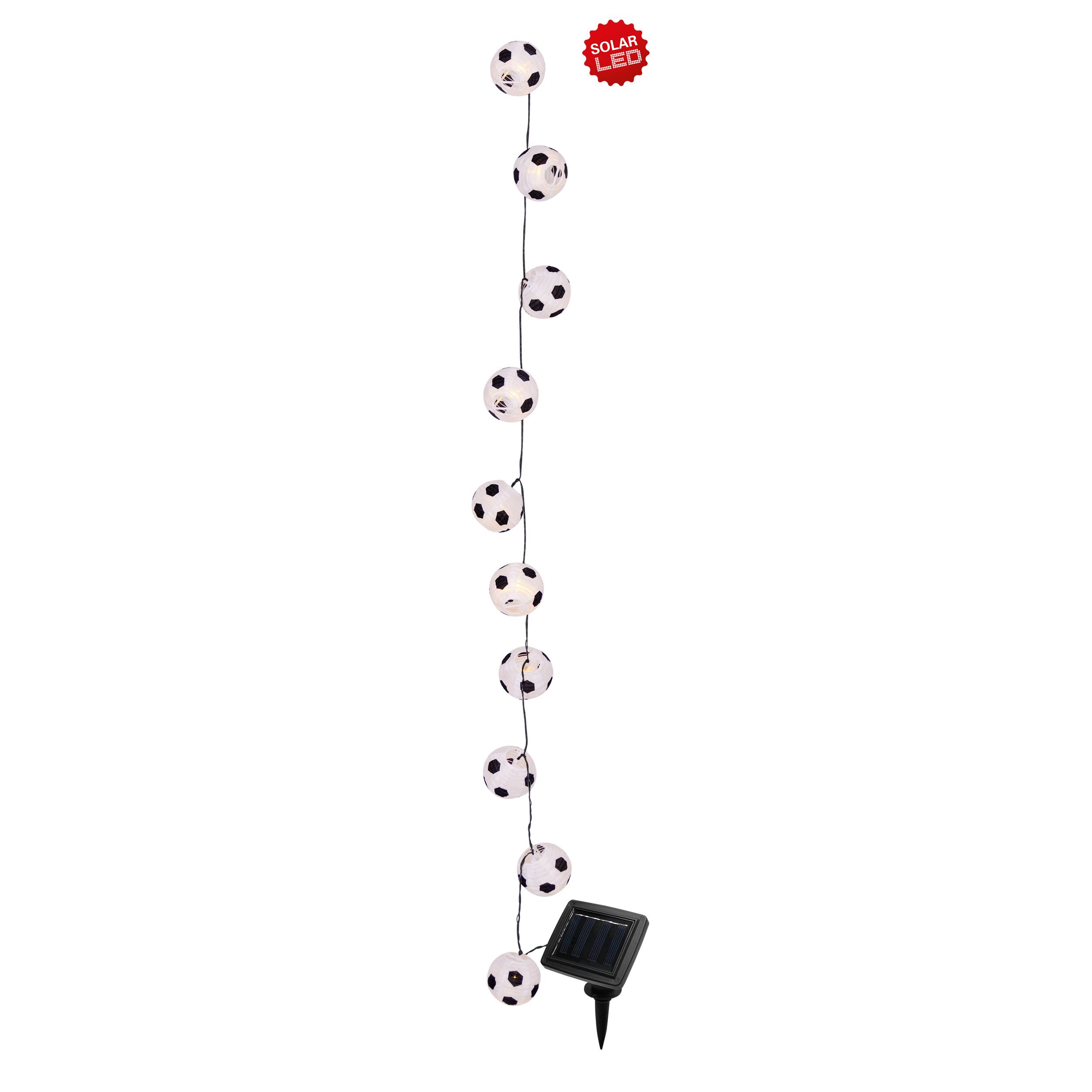 LED Solar-Lichterkette Textil-20er "Fußball"