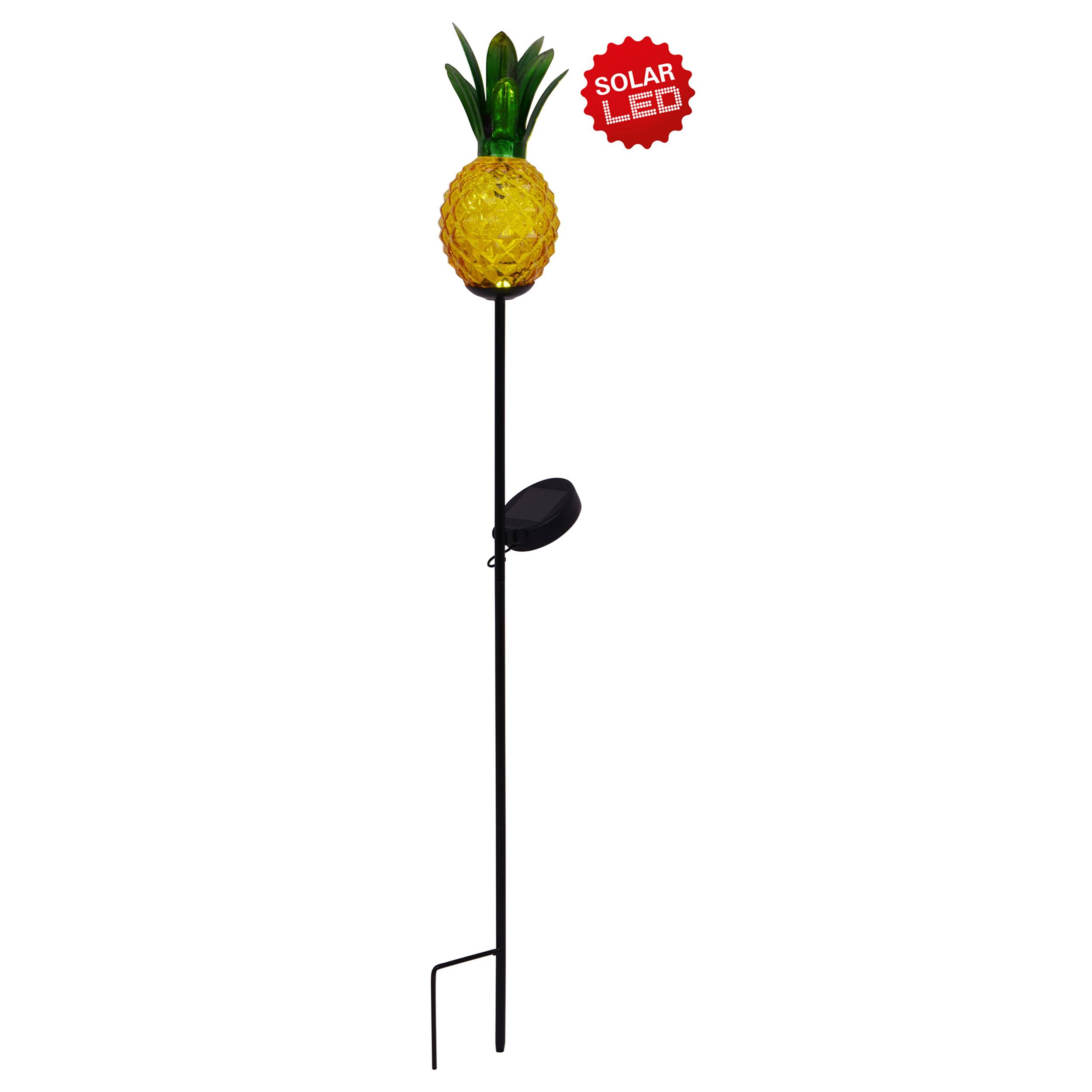 LED-Solar Erdspieß "ANANAS" orange H:81cm