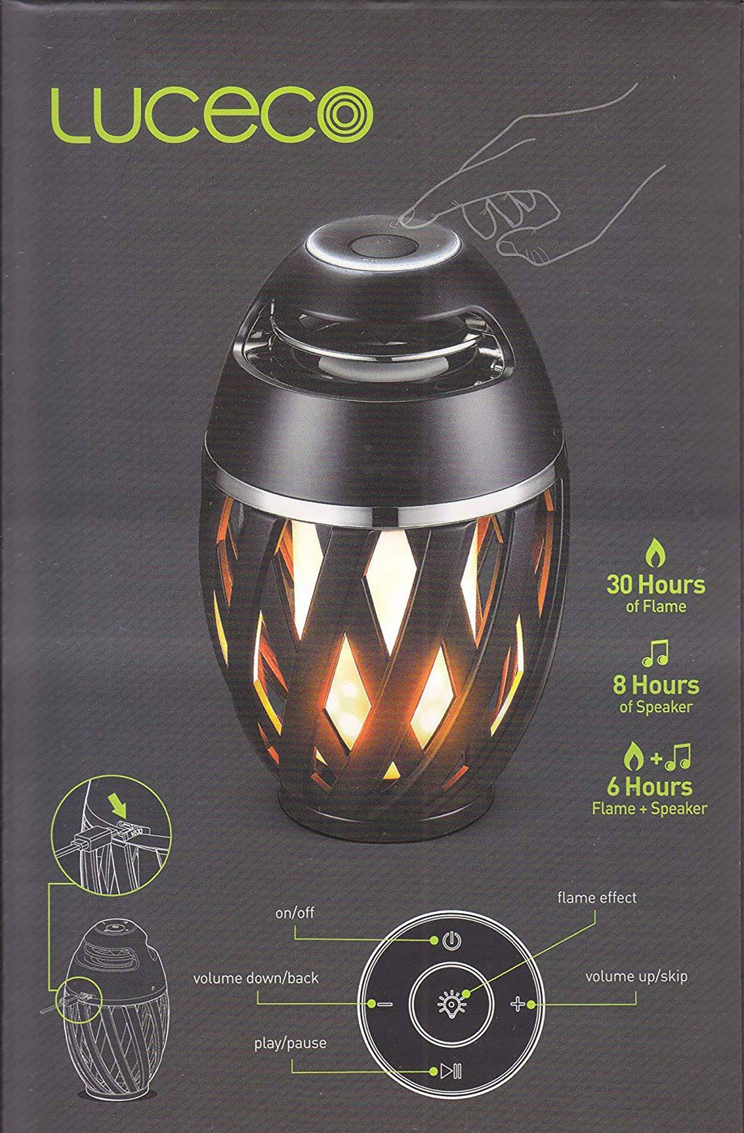 LED-Tischleuchte "MUNA" mit BT-Speaker