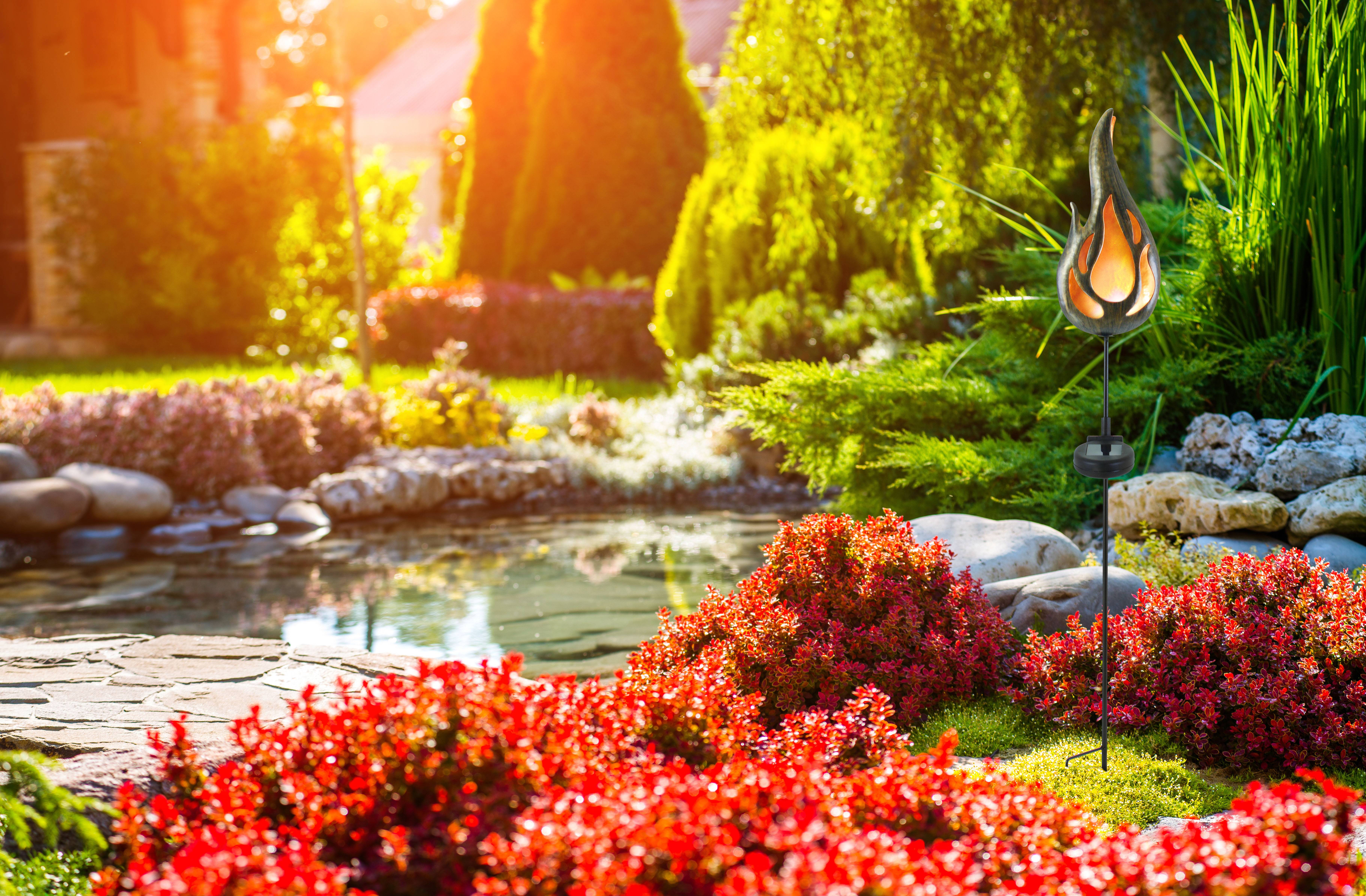 LED-Solar Erdspieß "FLAMME"