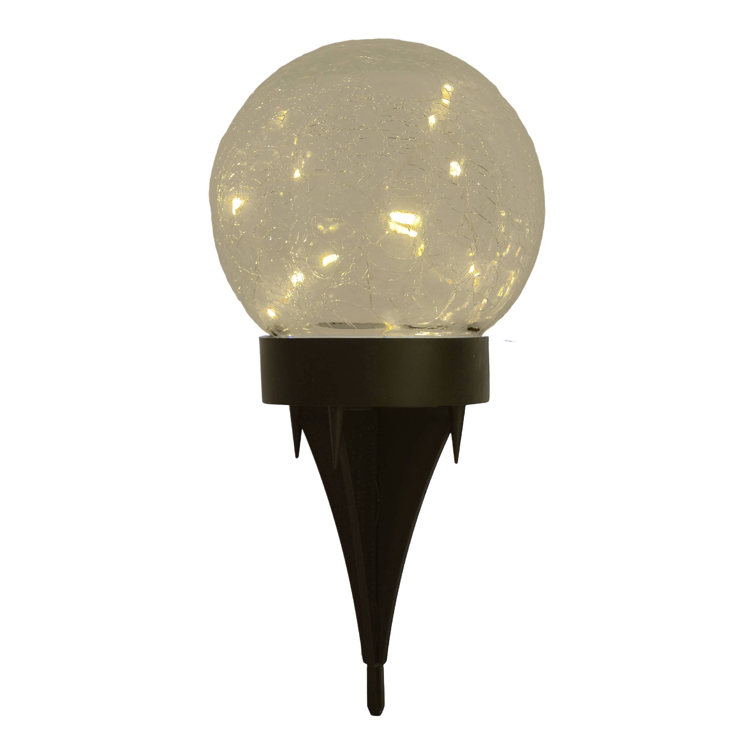 3er-Set LED-Solar-Tischleuchte/Erdspieß "CRACKLE" l/b: 12cm