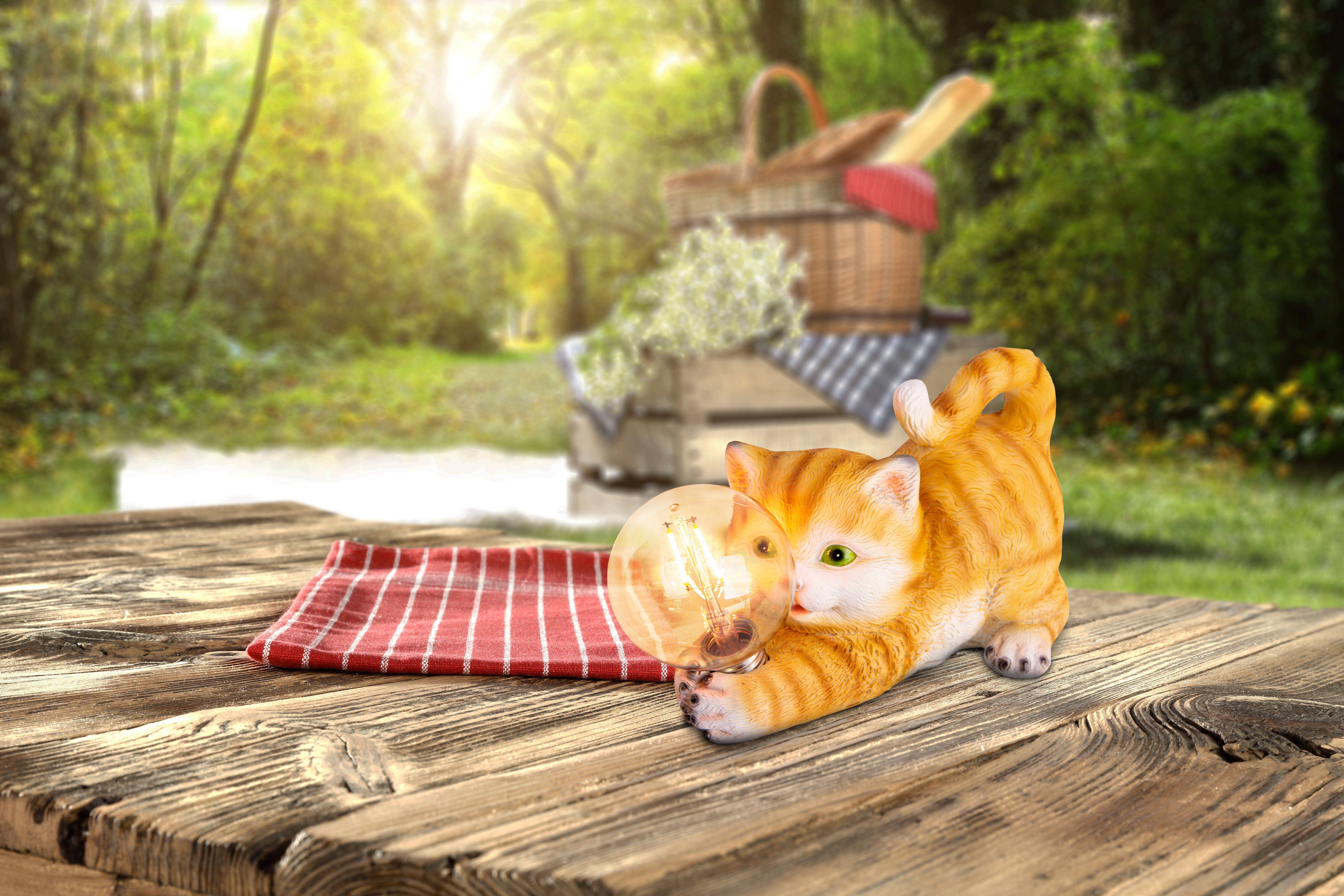 LED-Solar-Outdoorleuchte "KATZE" l: 25cm