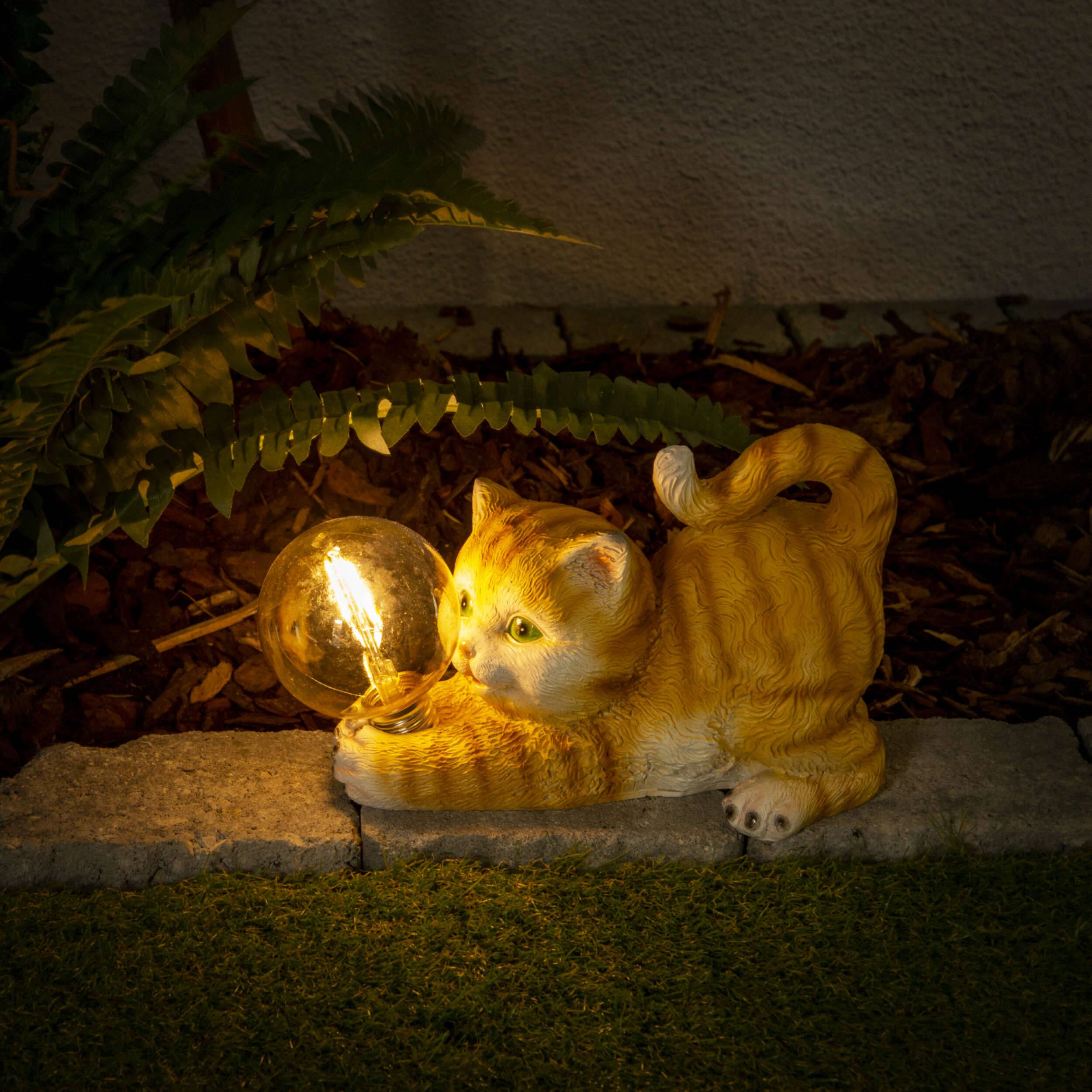 LED-Solar-Outdoorleuchte "KATZE" l: 25cm