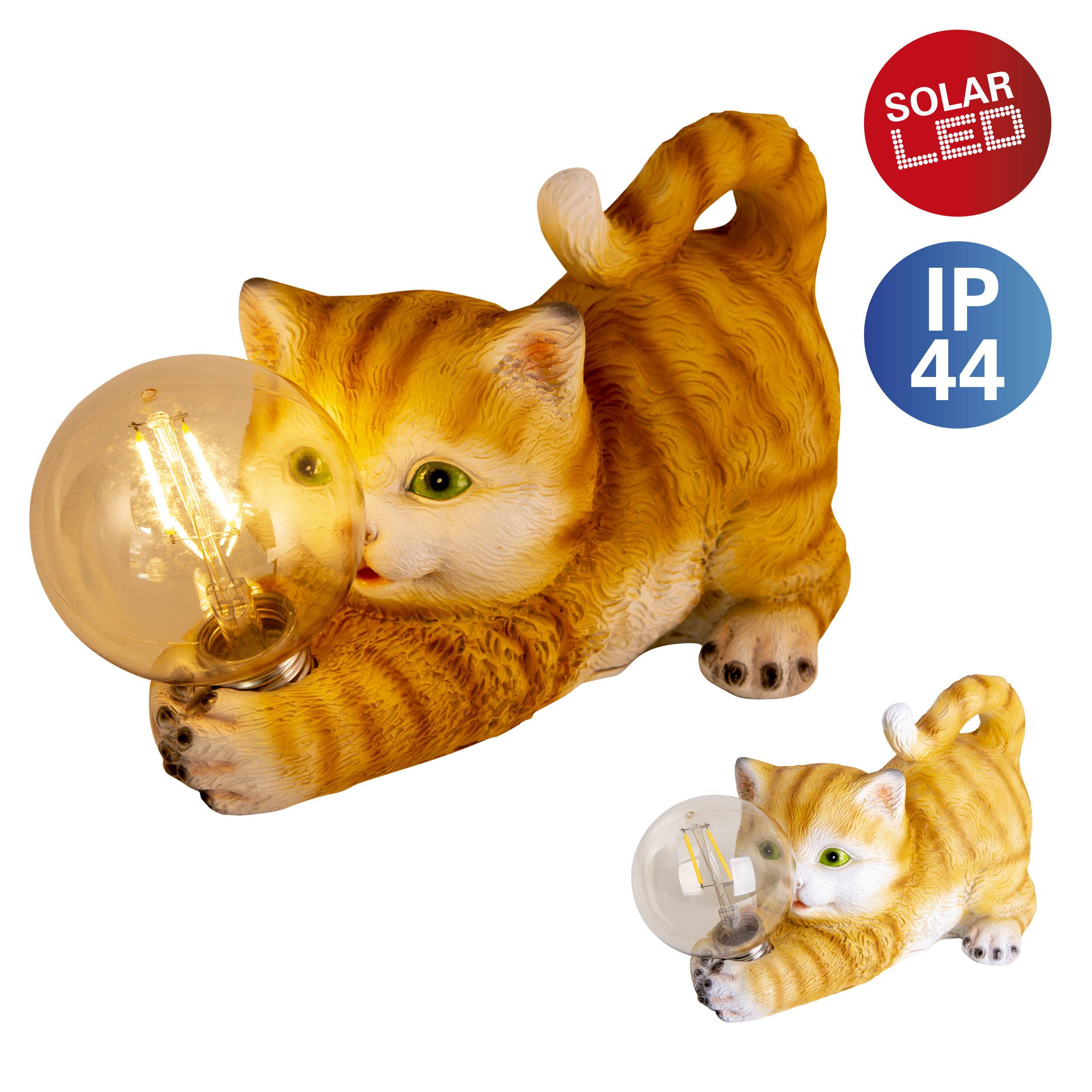 LED-Solar-Outdoorleuchte "KATZE" l: 25cm