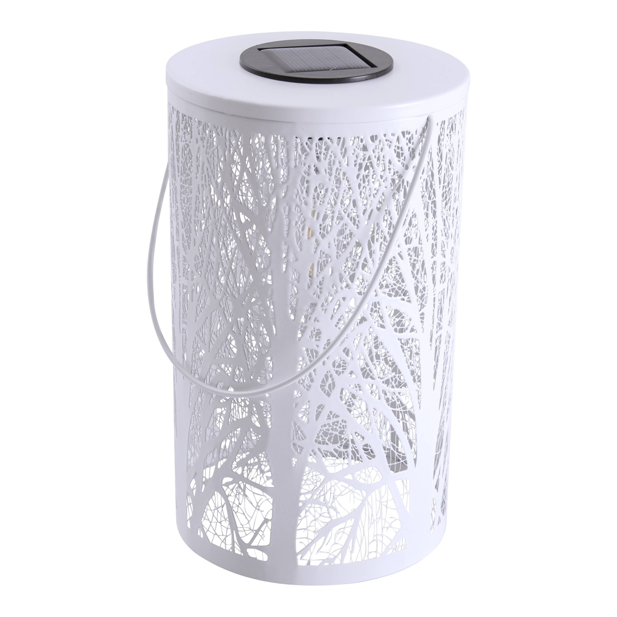 LED-Deko-Solarleuchte weiß