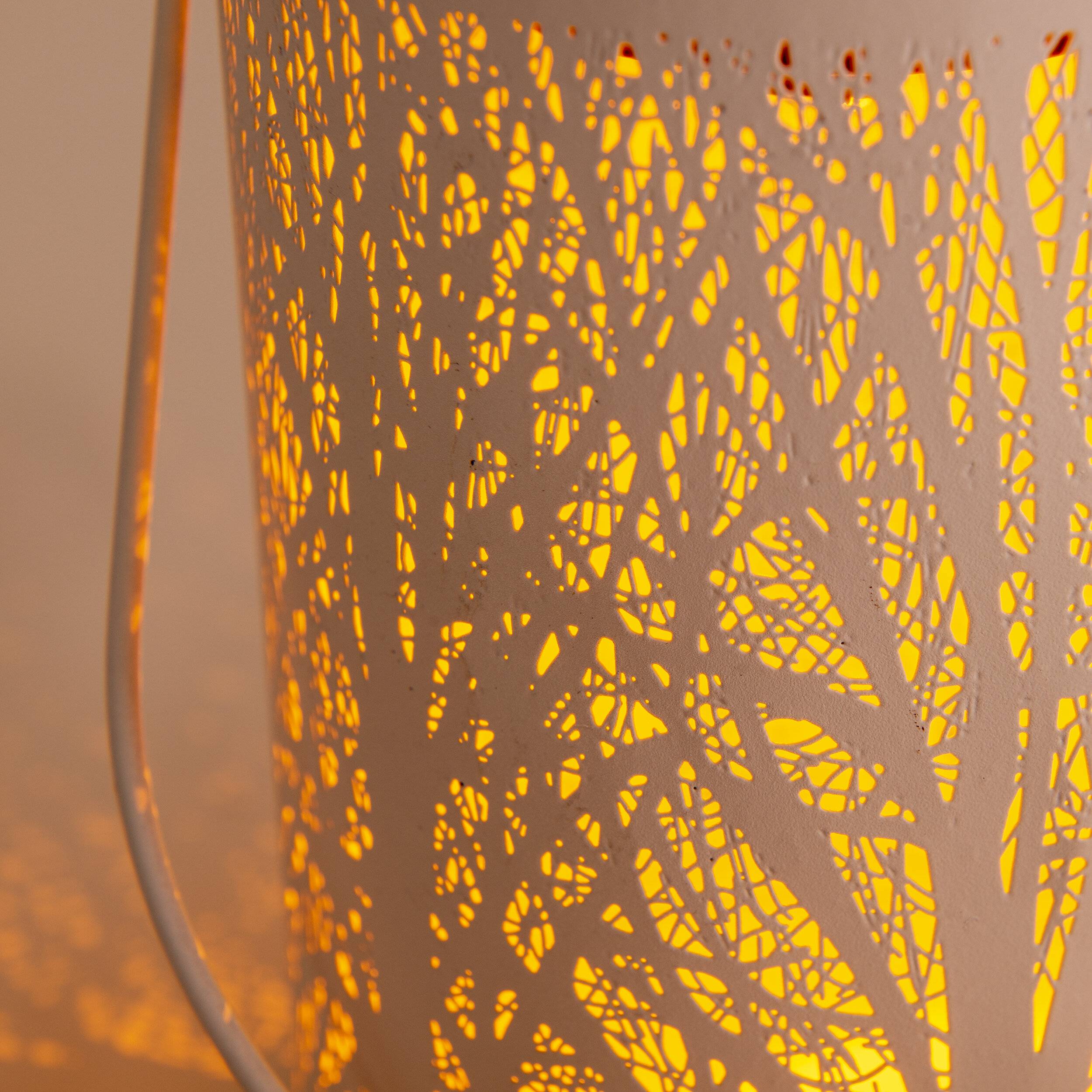 LED-Deko-Solarleuchte weiß