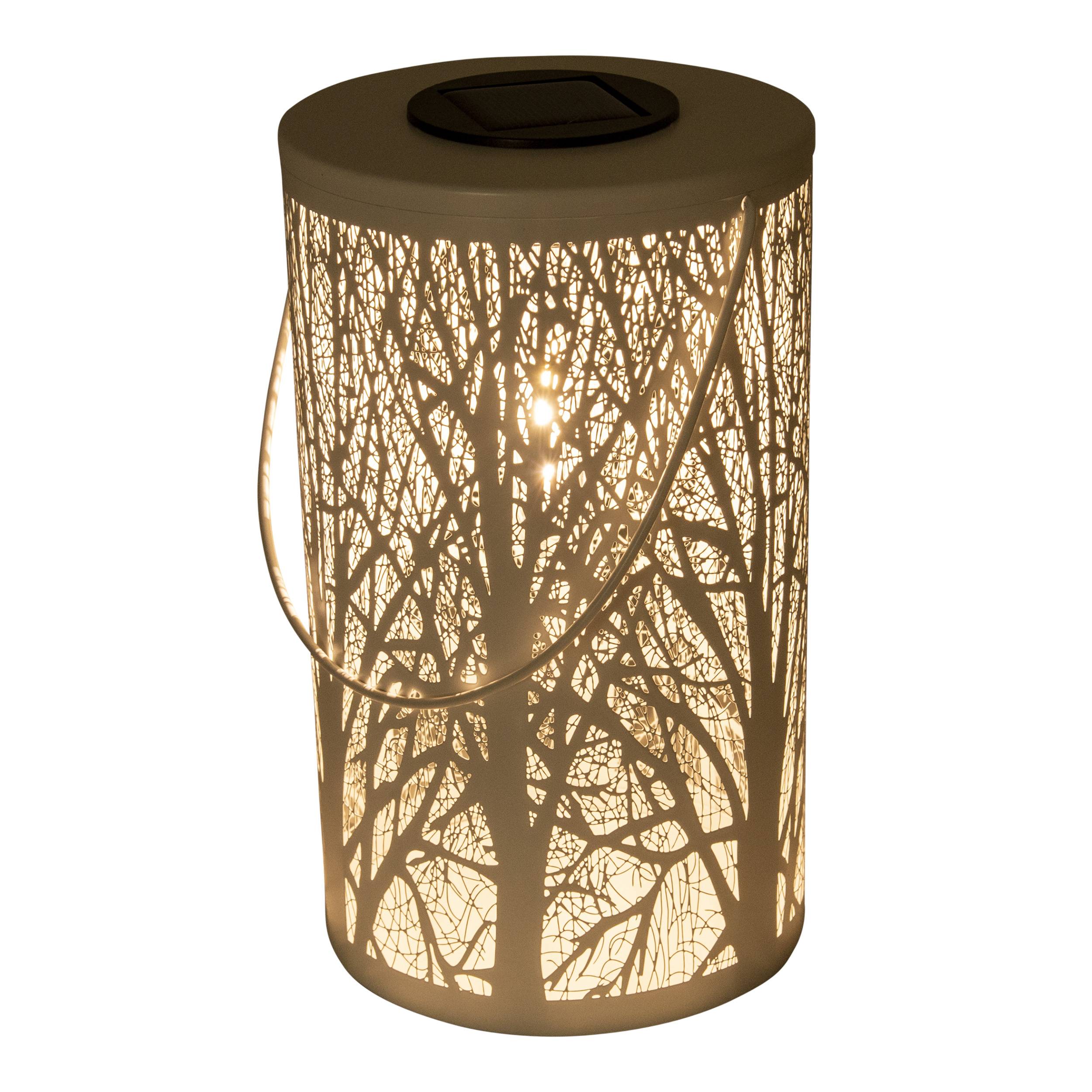 LED-Deko-Solarleuchte weiß