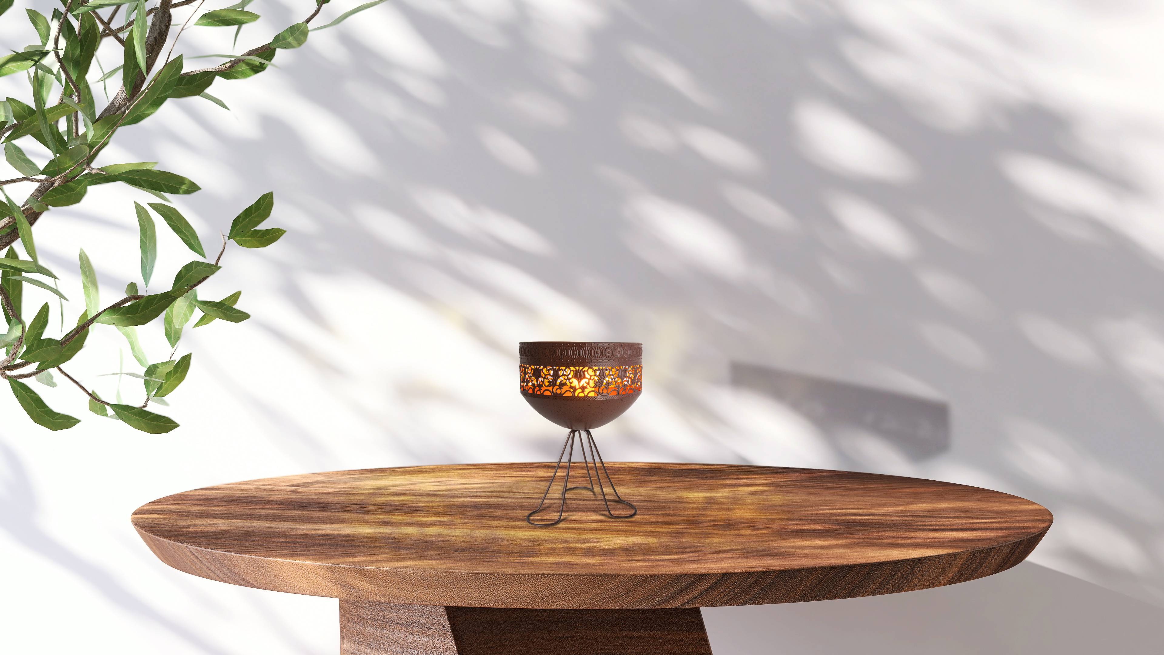 LED Deko-Solarleuchte mit Standfuß h: 34,5cm "ROME"