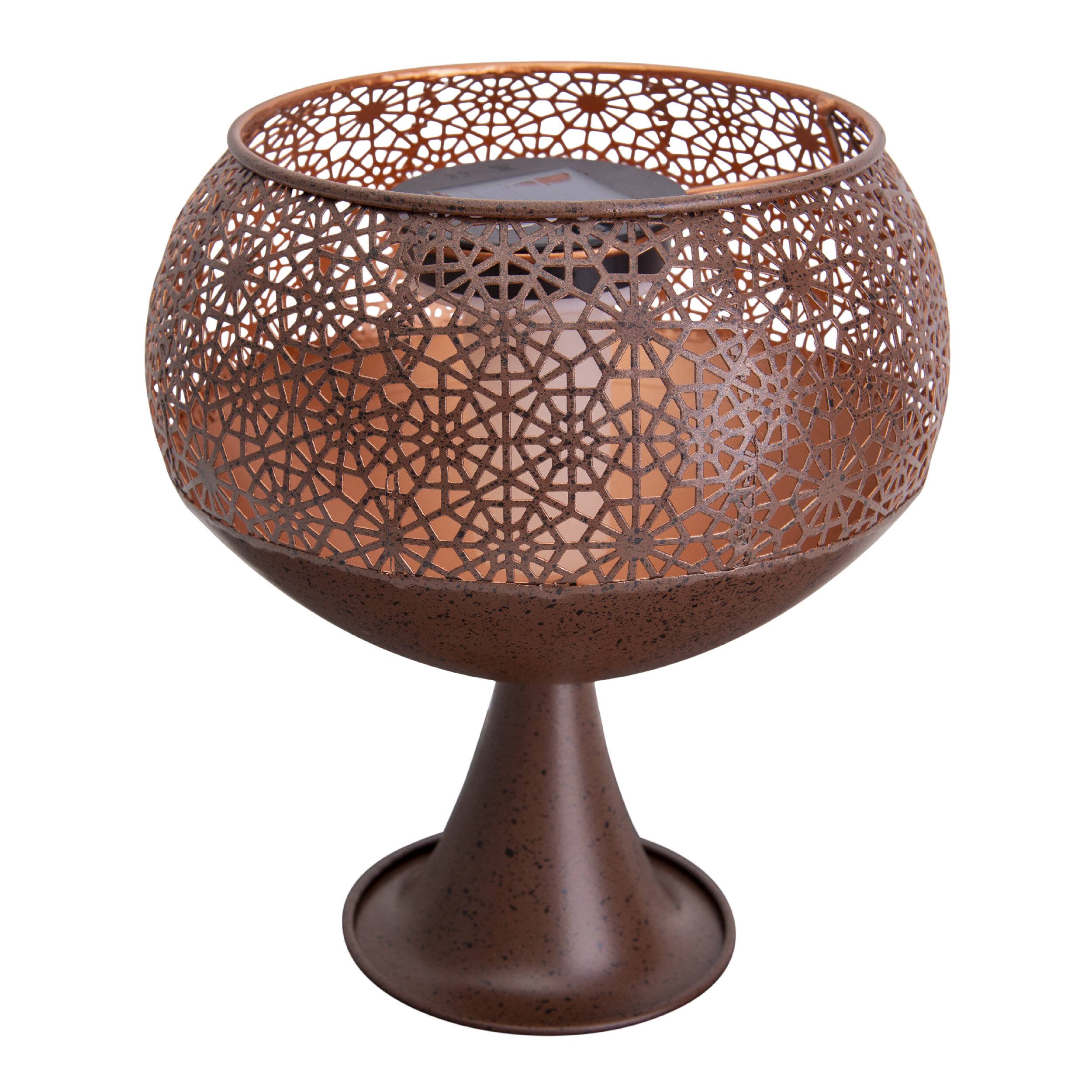 LED Deko-Solarleuchte mit Standfuß h: 25cm /Flammeneffekt