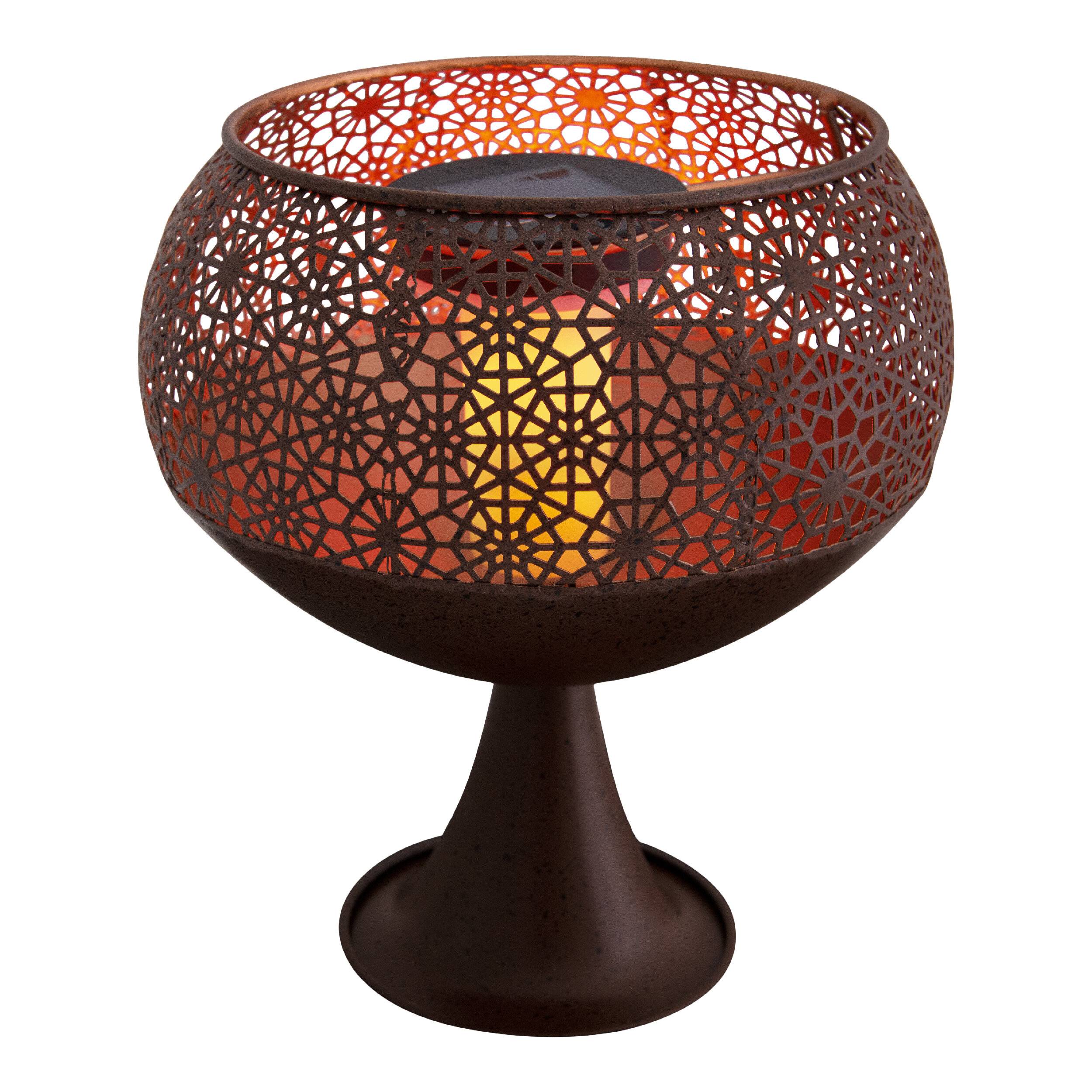 LED Deko-Solarleuchte mit Standfuß h: 25cm /Flammeneffekt