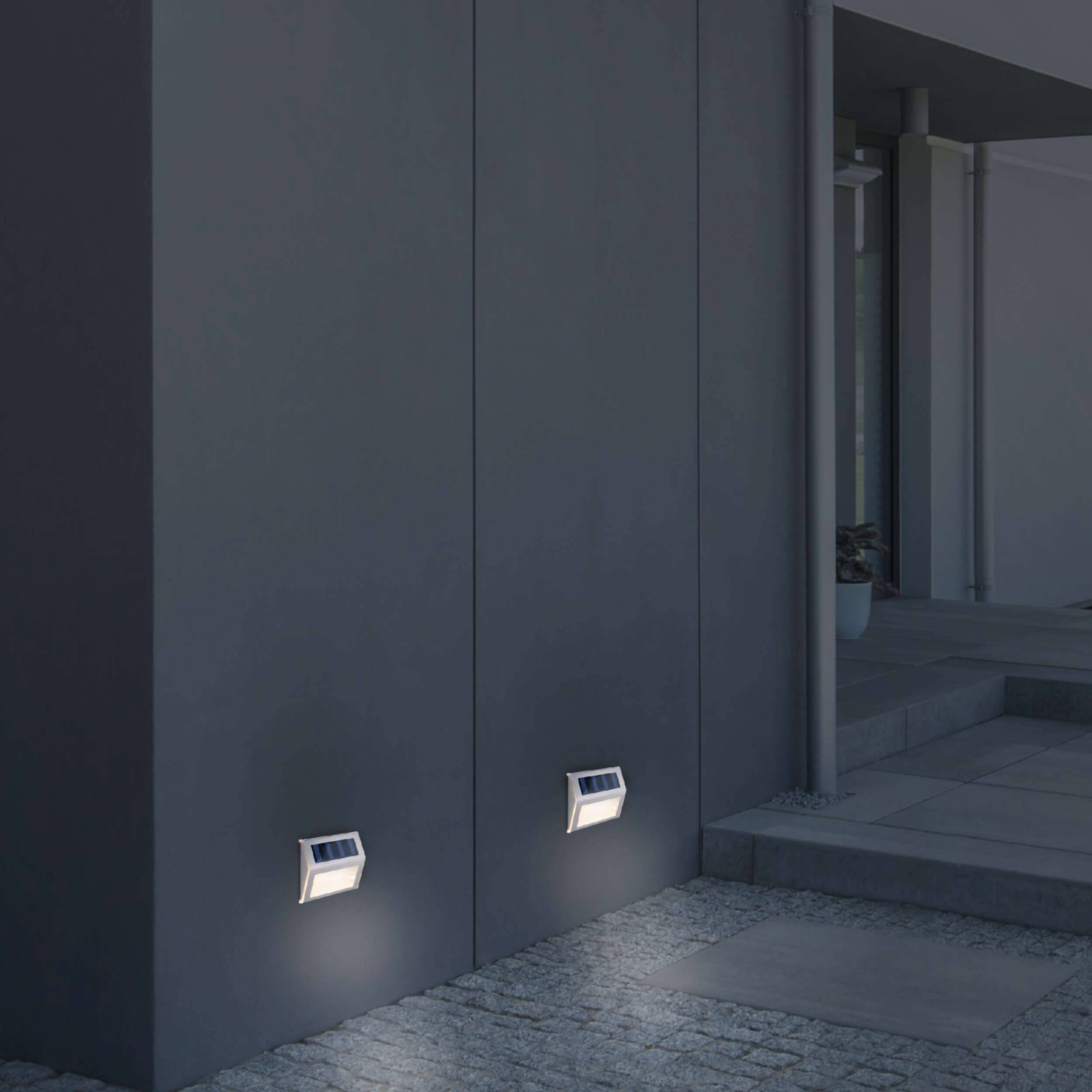 4er-Set LED Solar-Außenleuchte "LEON"