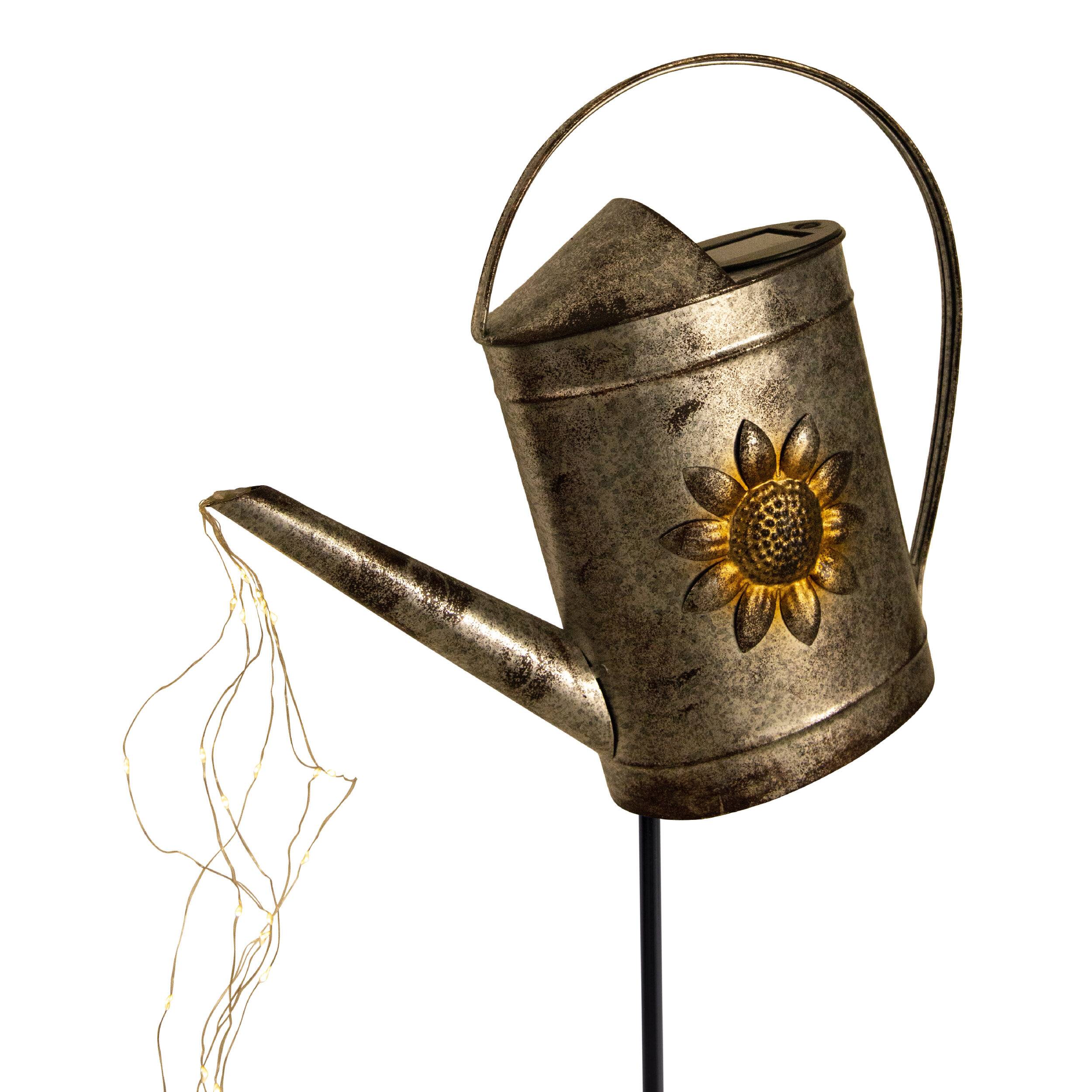 LED-Solar Erdspieß (Gießkanne) h: 110cm verzinkt