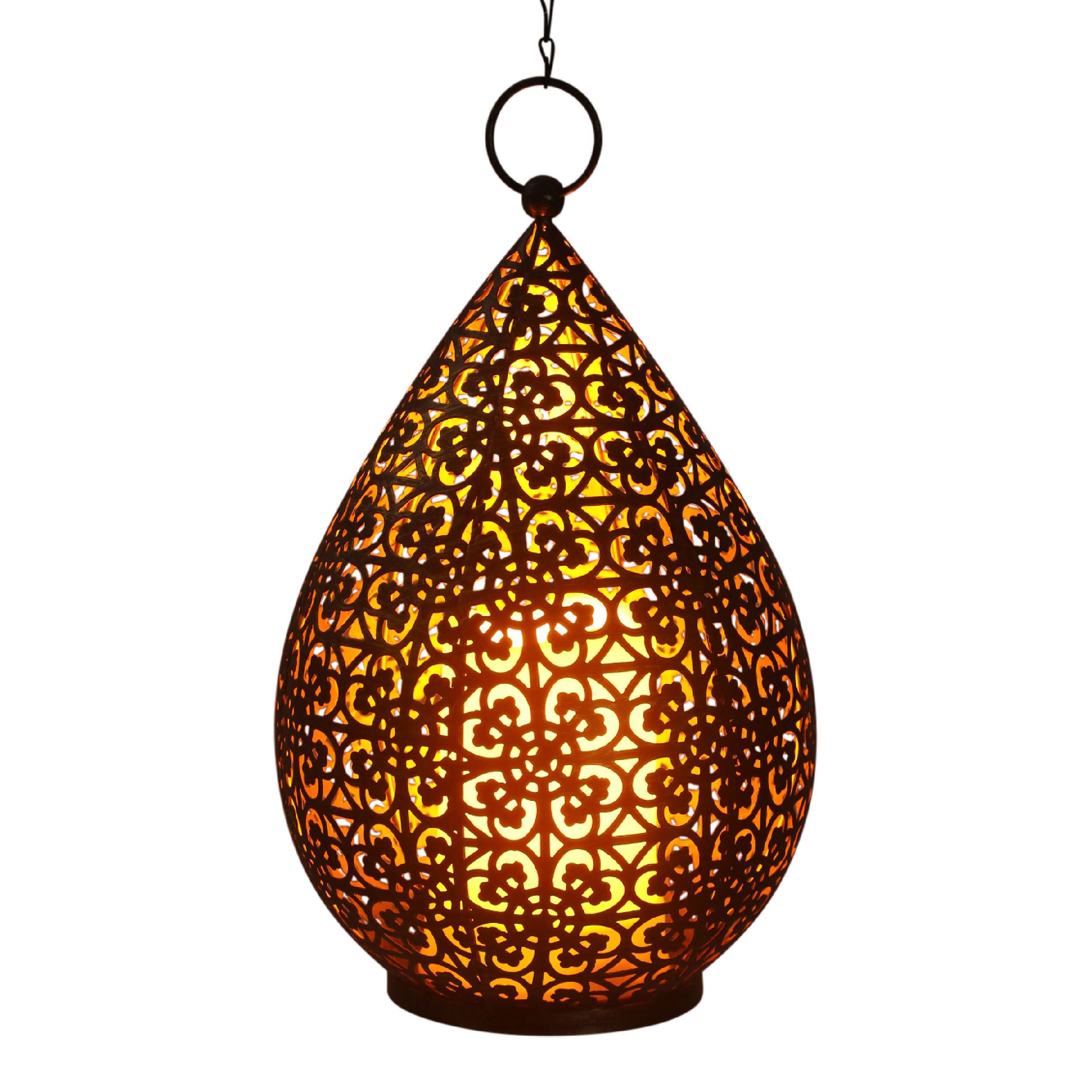 LED Dekoleuchte "REMORA" H: 27,8cm antik-gold