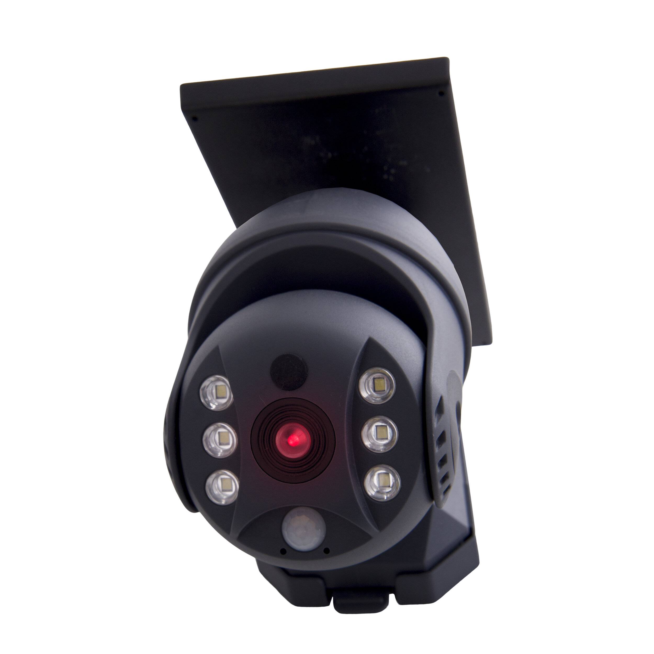 LED Solar Außenwandleuchte "MOHO" mit Bewegungsmelder und Security-Kamera- Attr