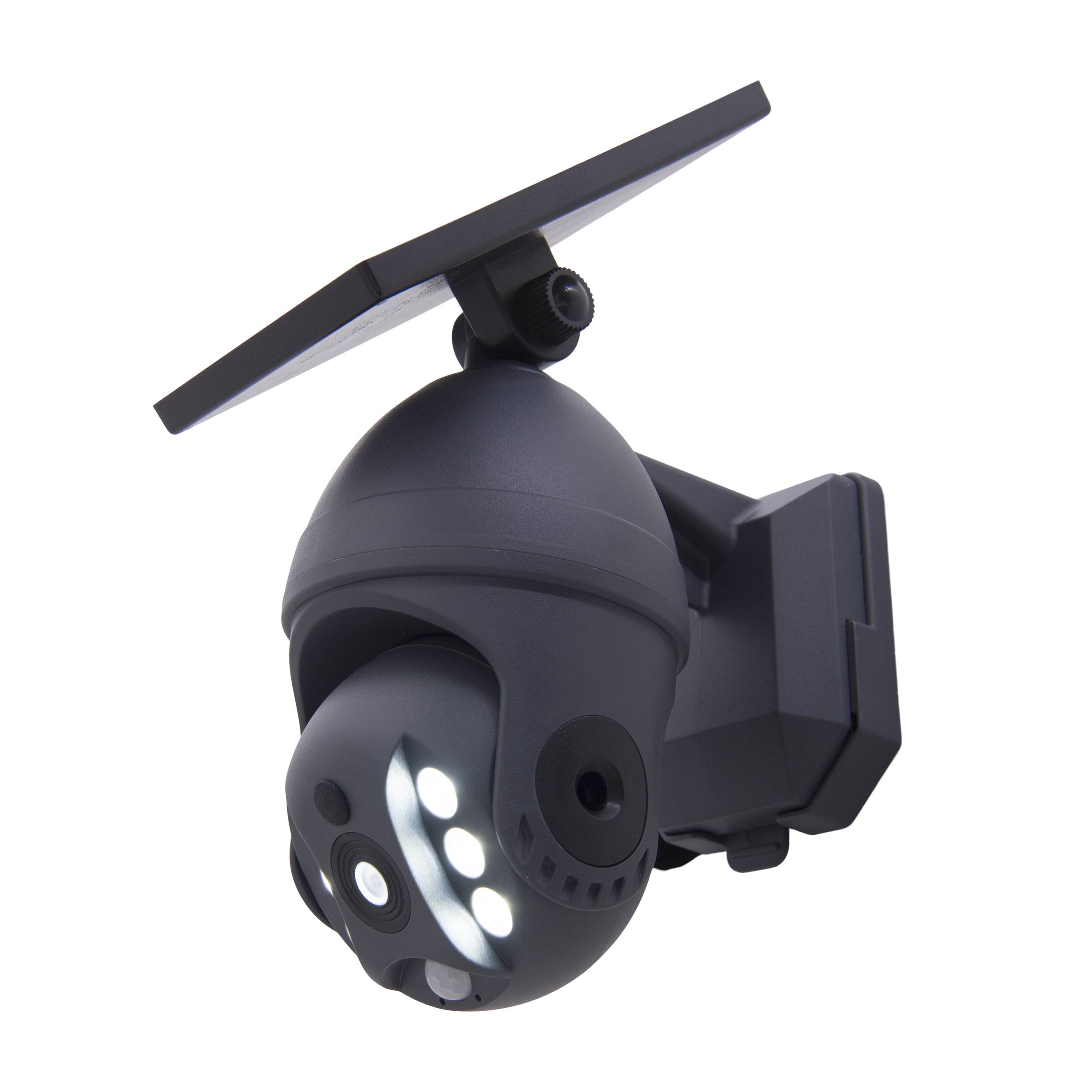 LED Solar Außenwandleuchte "MOHO" mit Bewegungsmelder und Security-Kamera- Attr