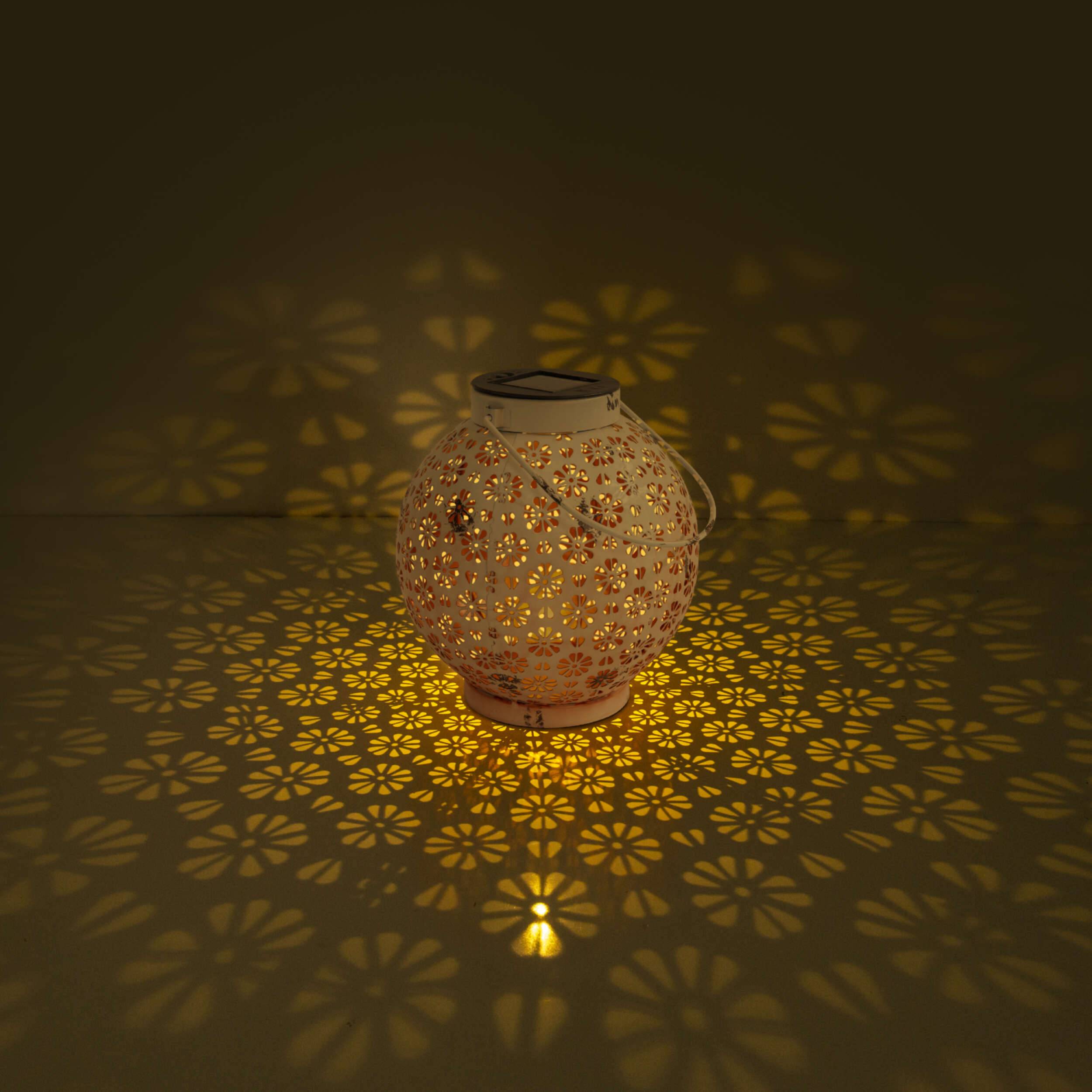 2er-Set LED Deko-Solarleuchte l/b: 18cm weiß