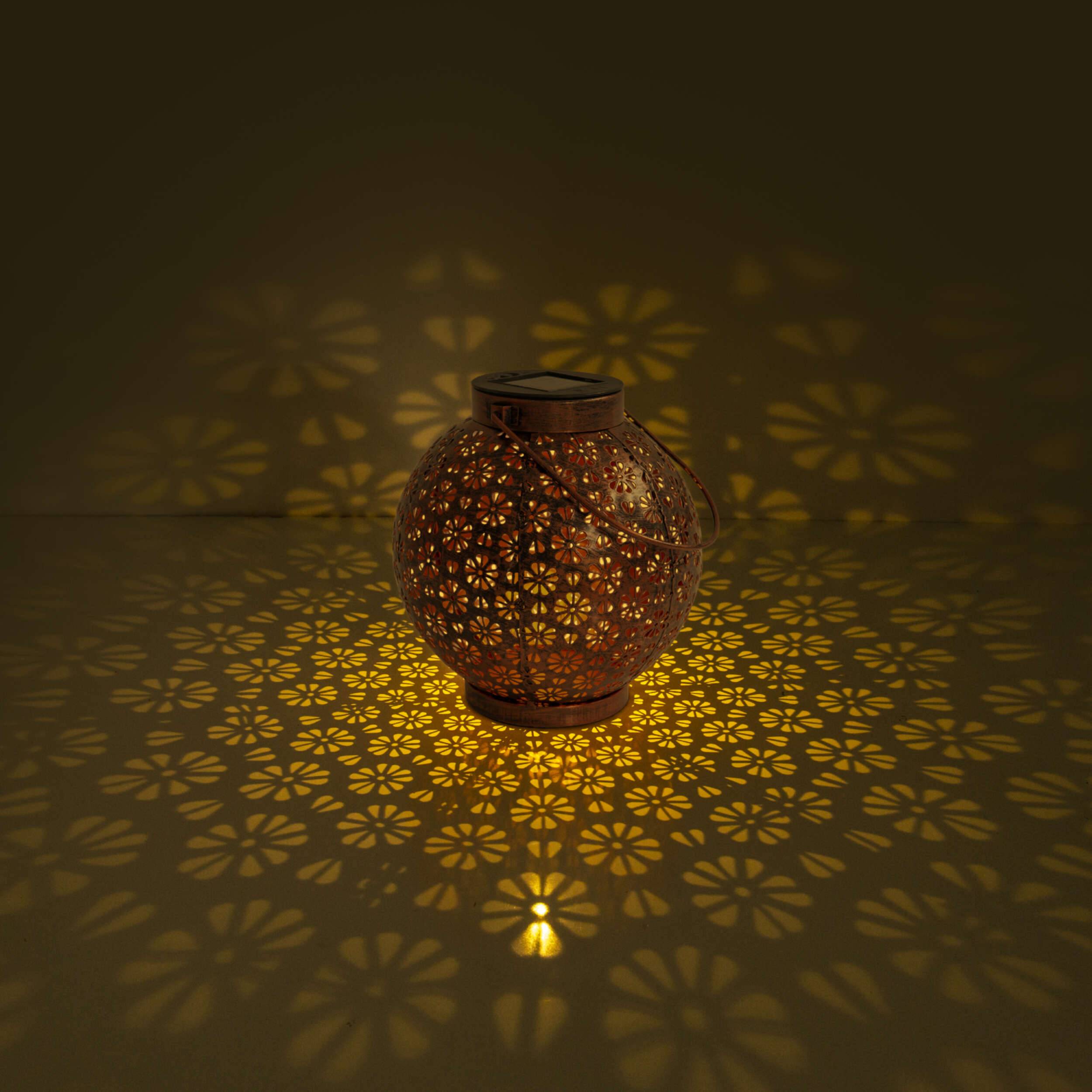 2er-Set LED Deko-Solarleuchte l/b: 18cm bronze