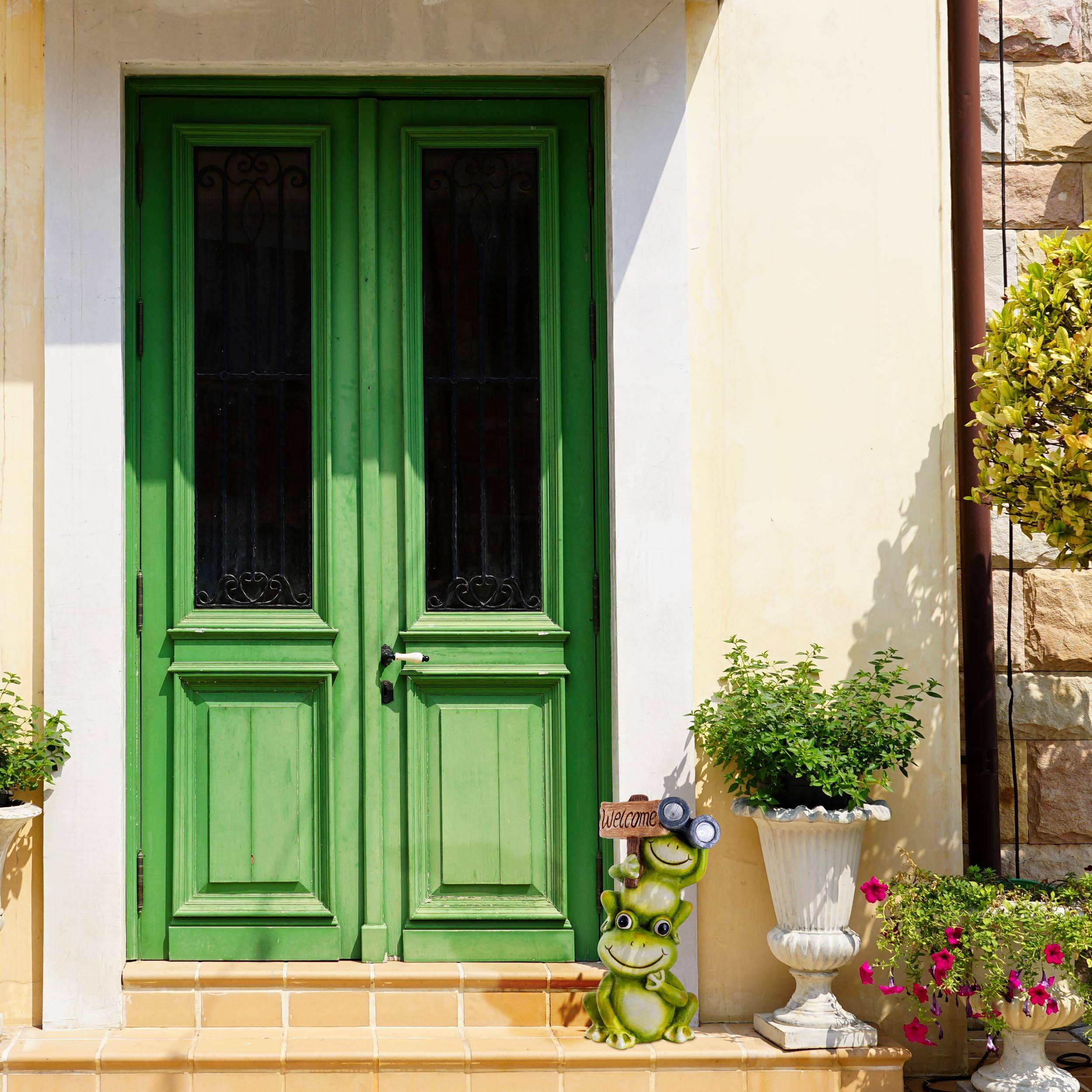 LED Solarleuchte "FROSCH" H: 45 cm