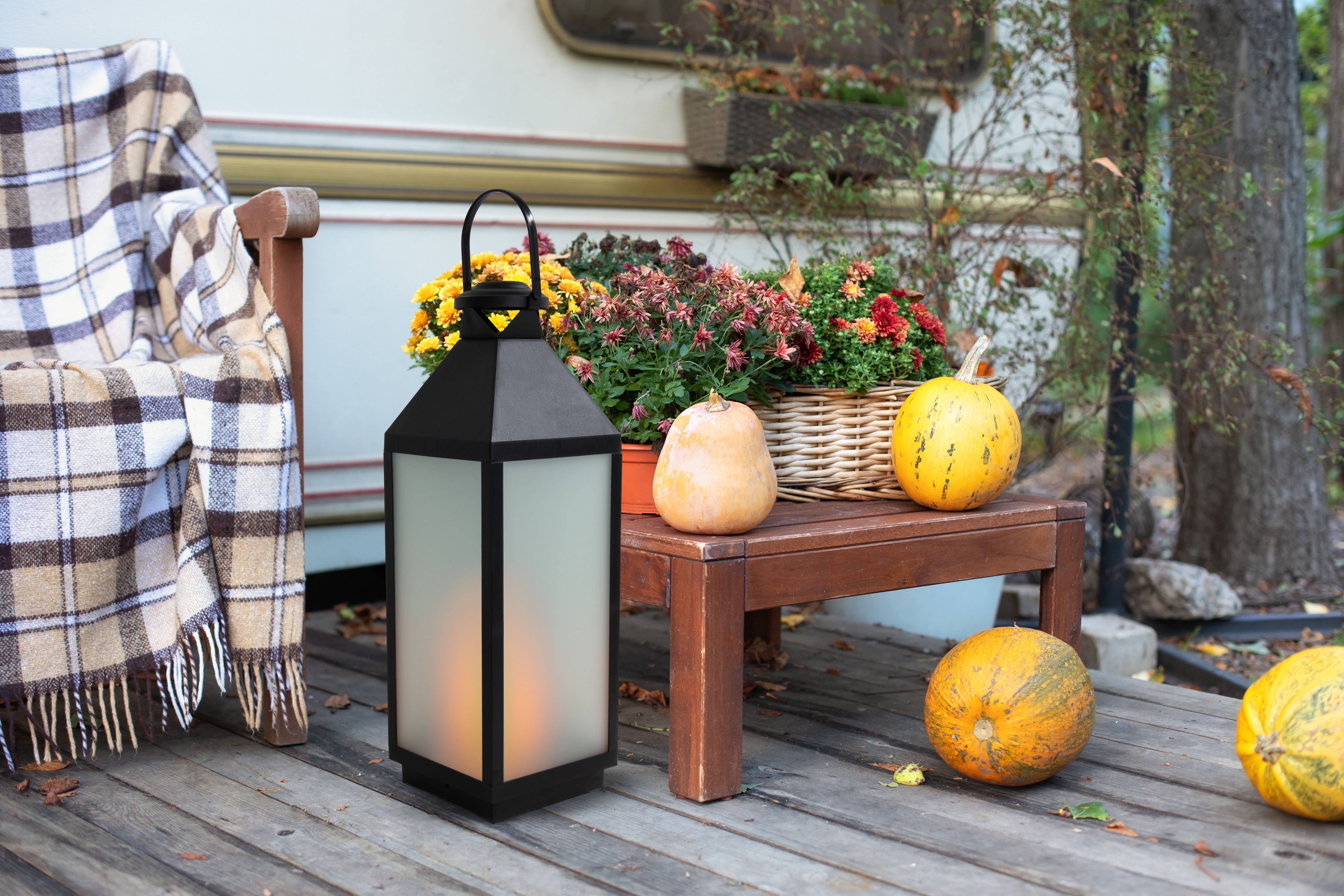 LED Dekoleuchte Laterne "DORIS" schwarz