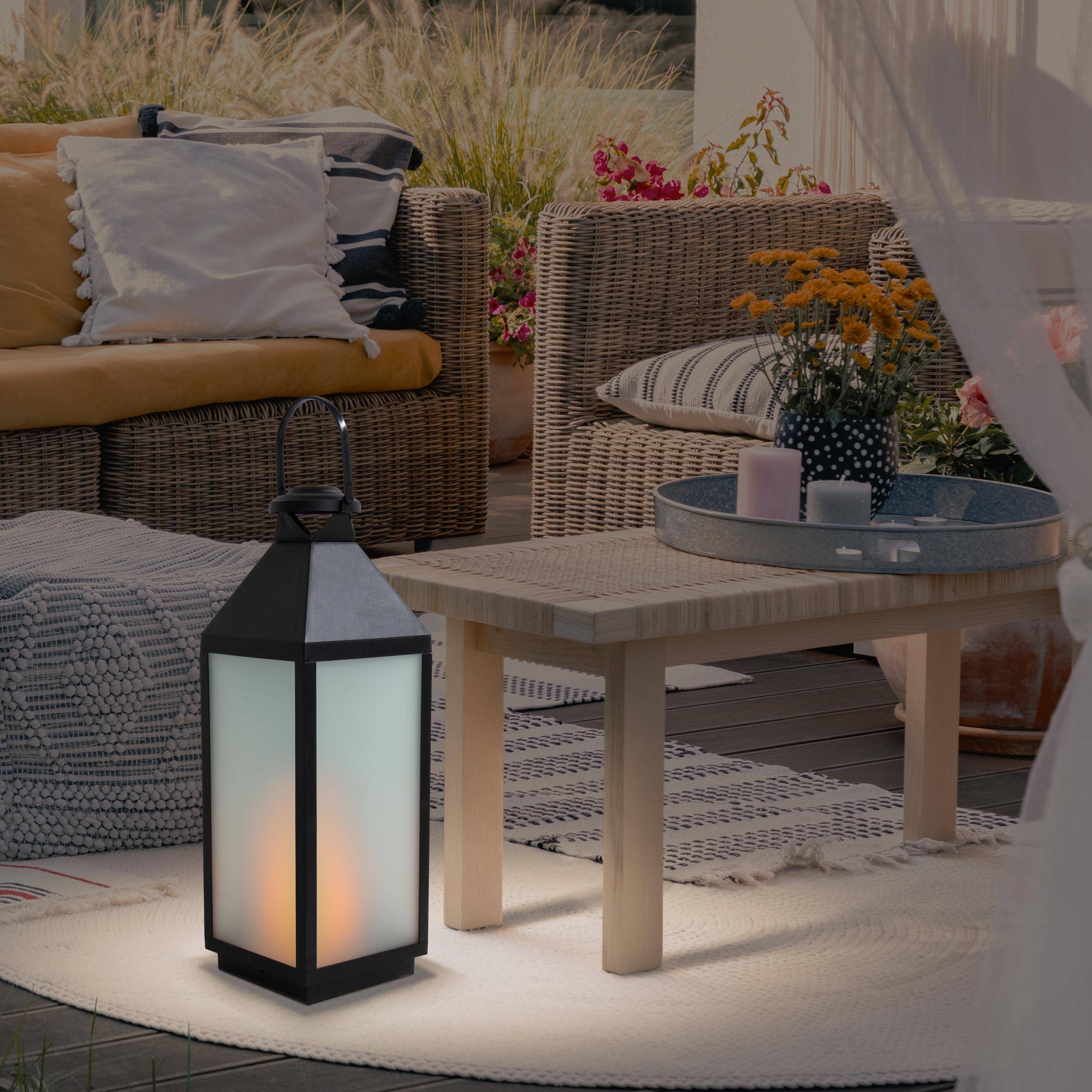 LED Dekoleuchte Laterne "DORIS" schwarz