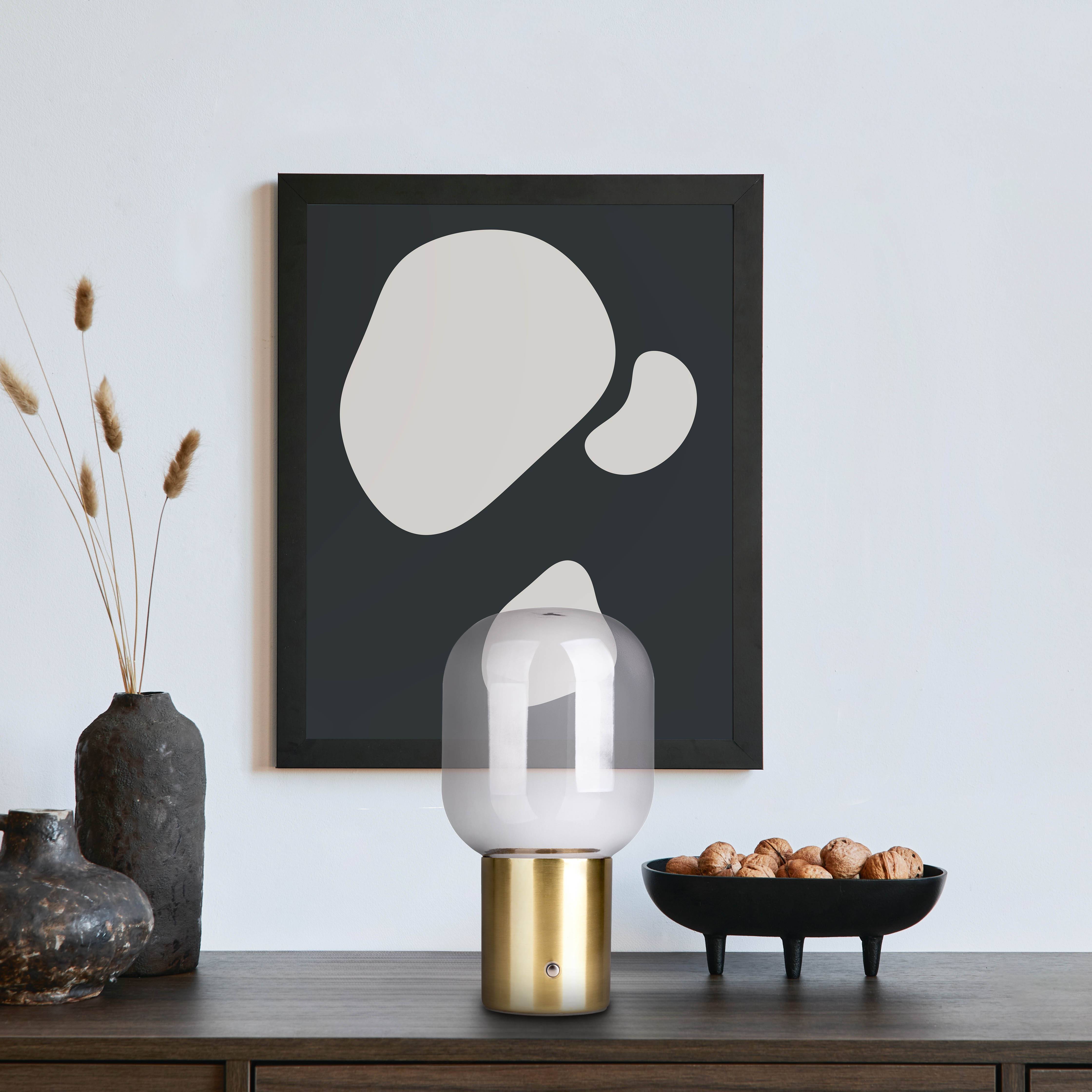 Akku-Tischleuchte "ALBERO" messing H: 25 cm