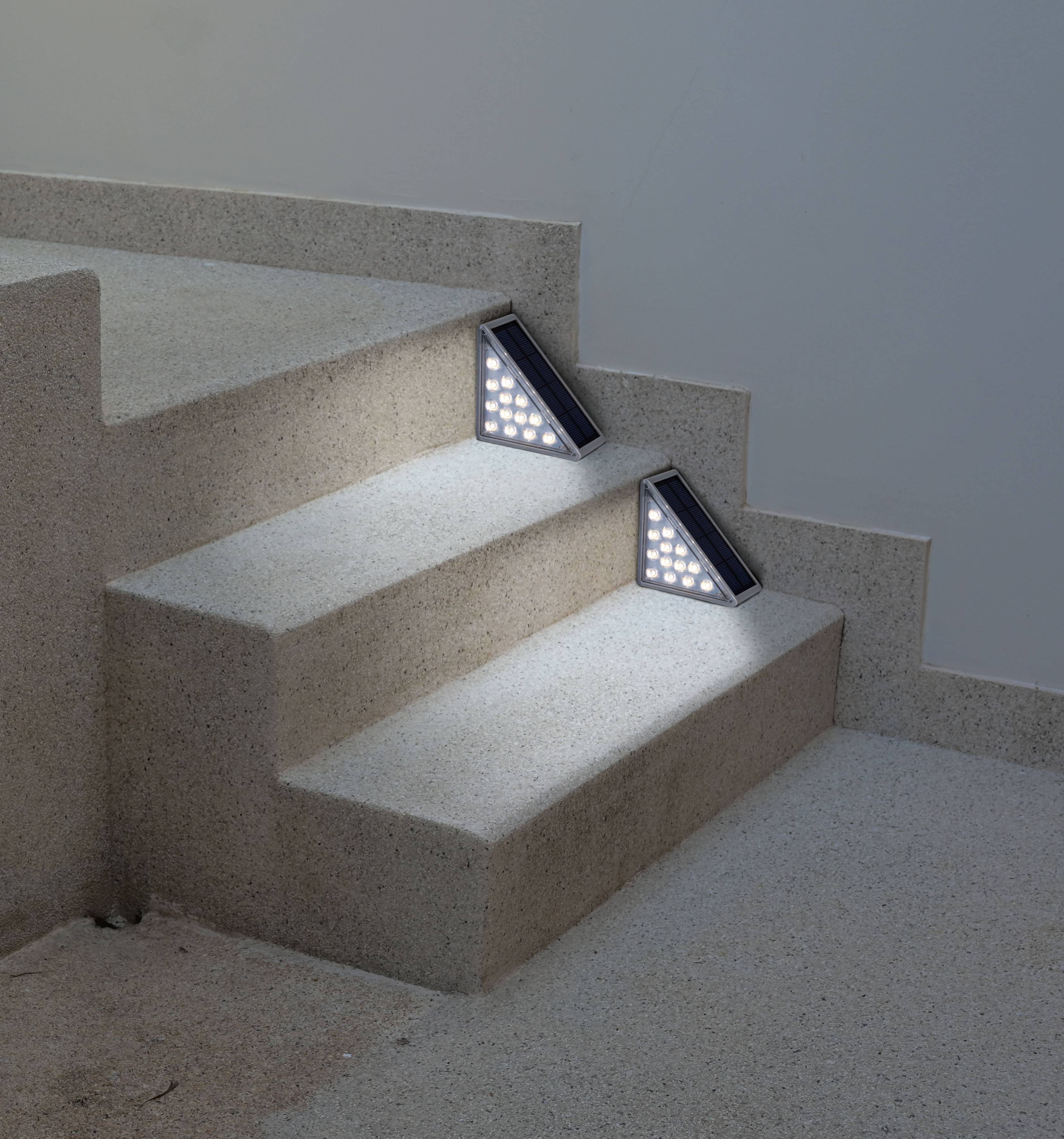 Solar-Treppen-Leuchte 2er Set "SCALA"