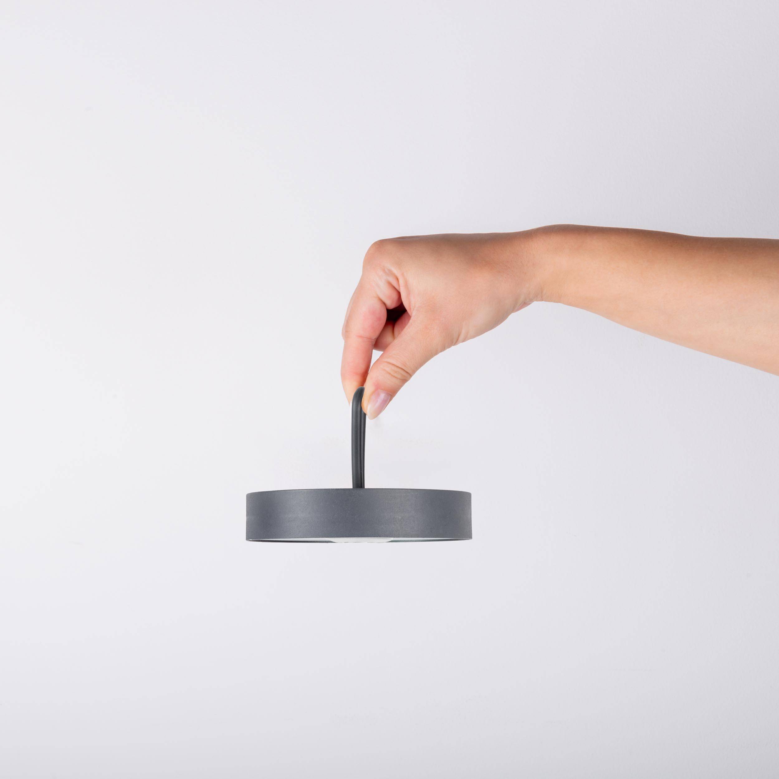 LED-Akku-Tischleuchte Magnetisch "ELLA" grau