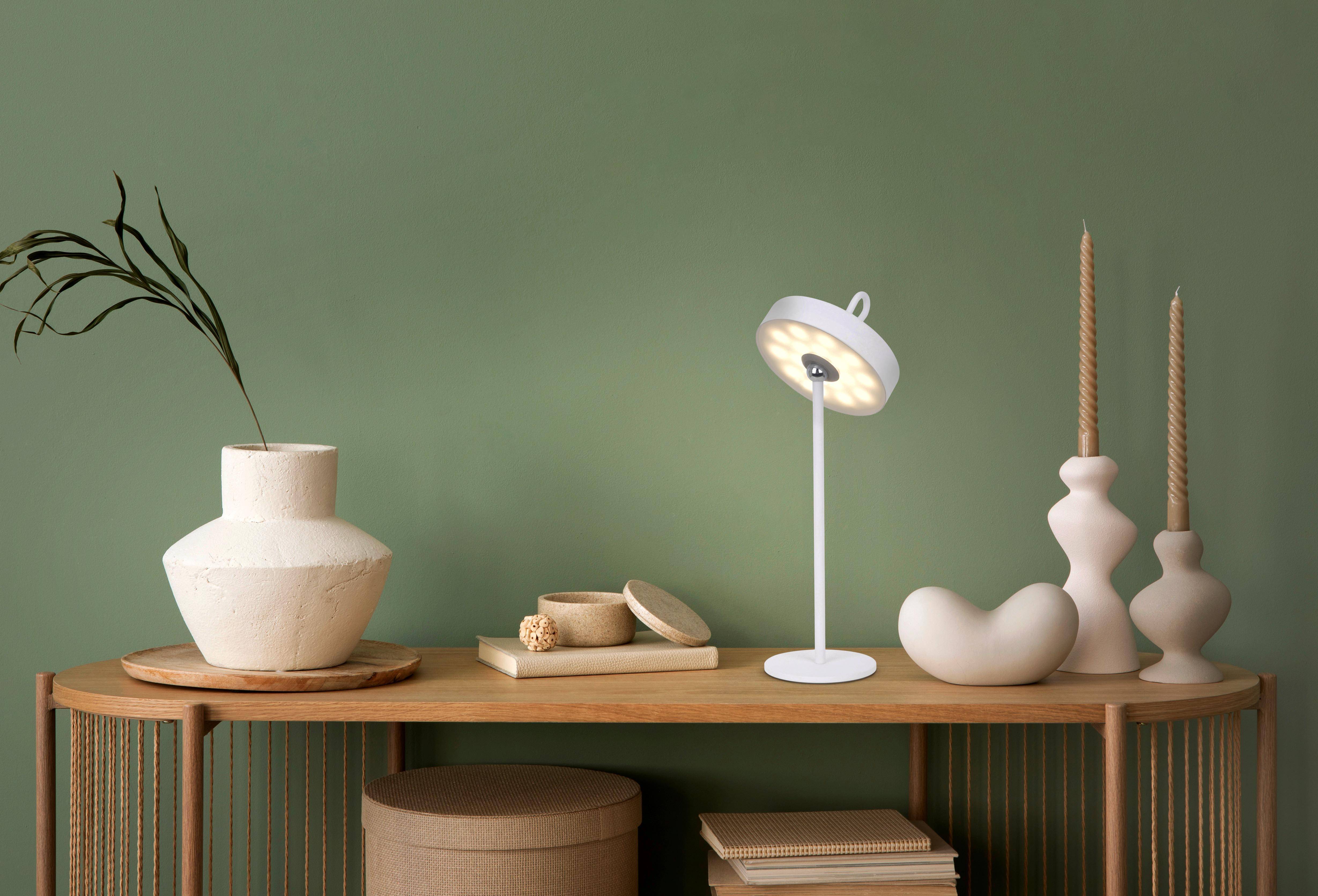 LED-Akku-Tischleuchte Magnetisch "ELLA" weiß