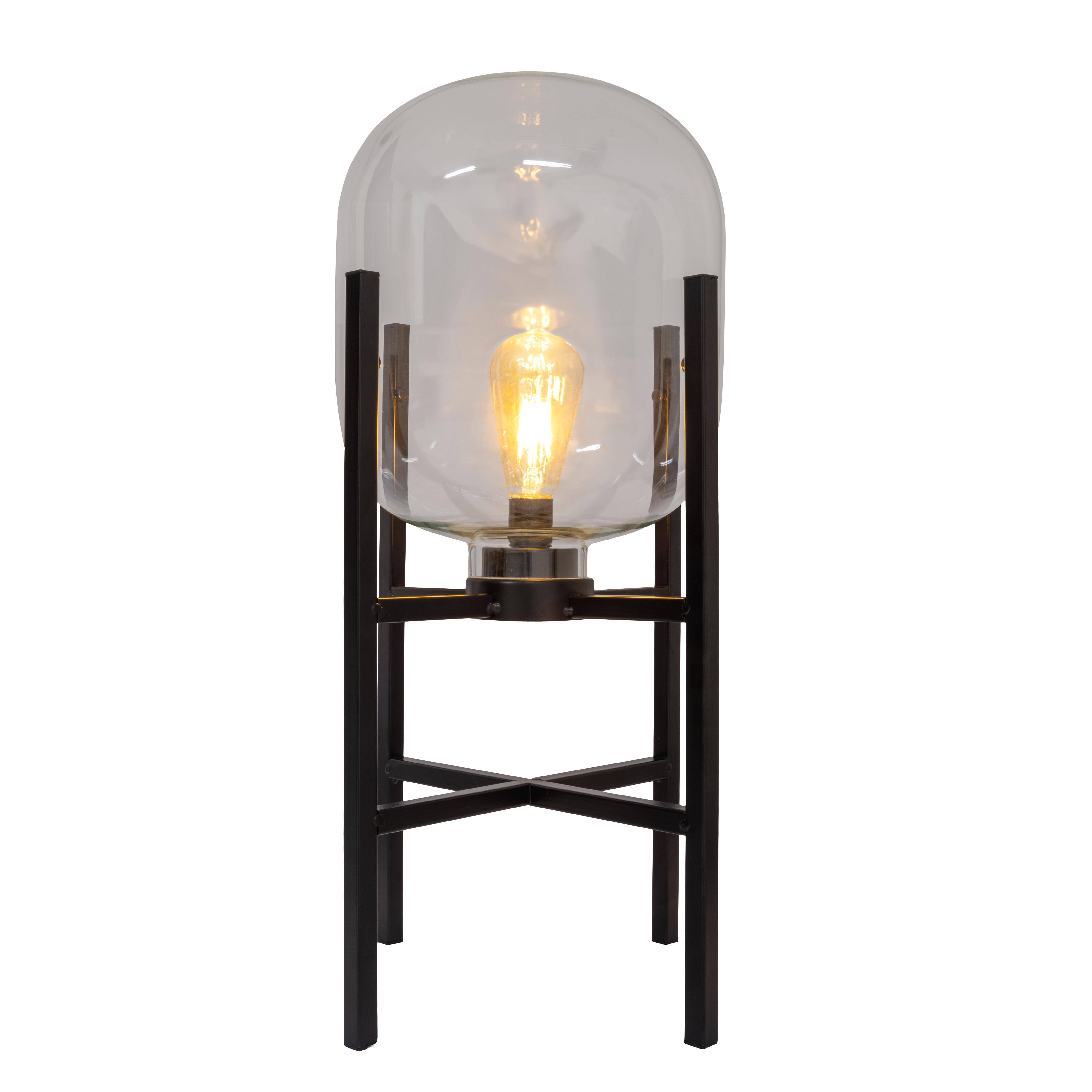 LED-Akku-Sockelleuchte "LORA" H: 58 cm schwarz