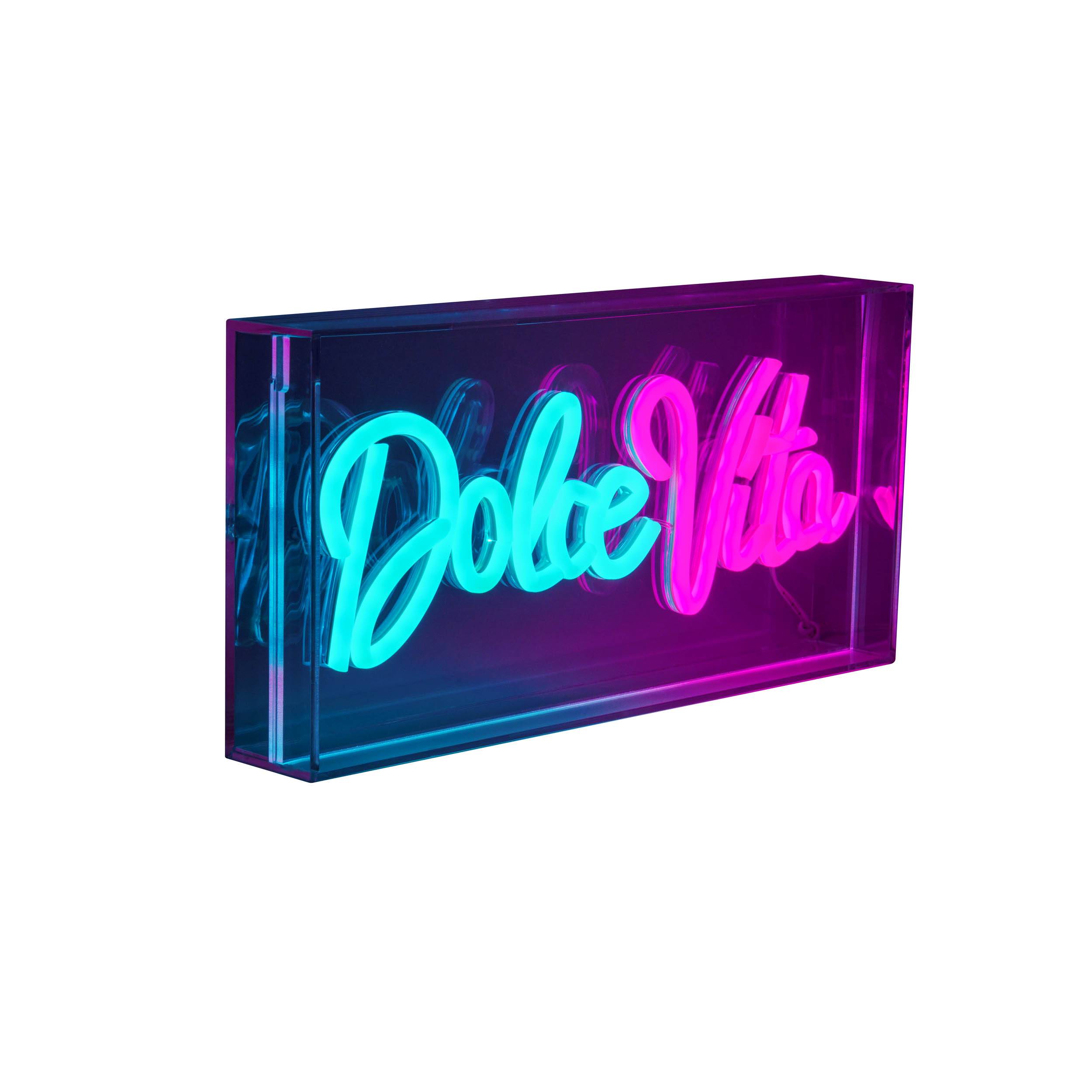 LED Schriftleuchte "DOLCE VITA" Schild