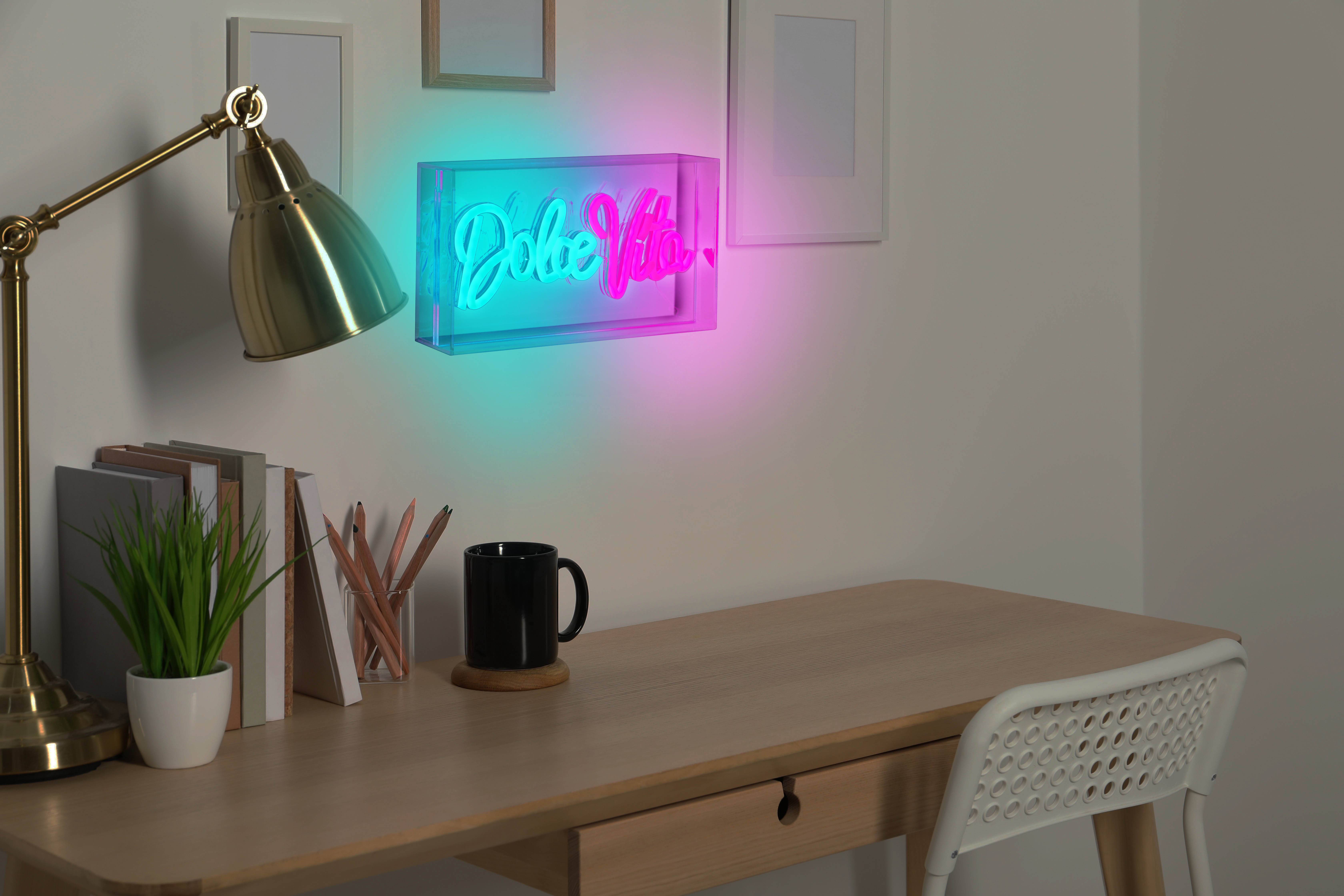 LED Schriftleuchte "DOLCE VITA" Schild