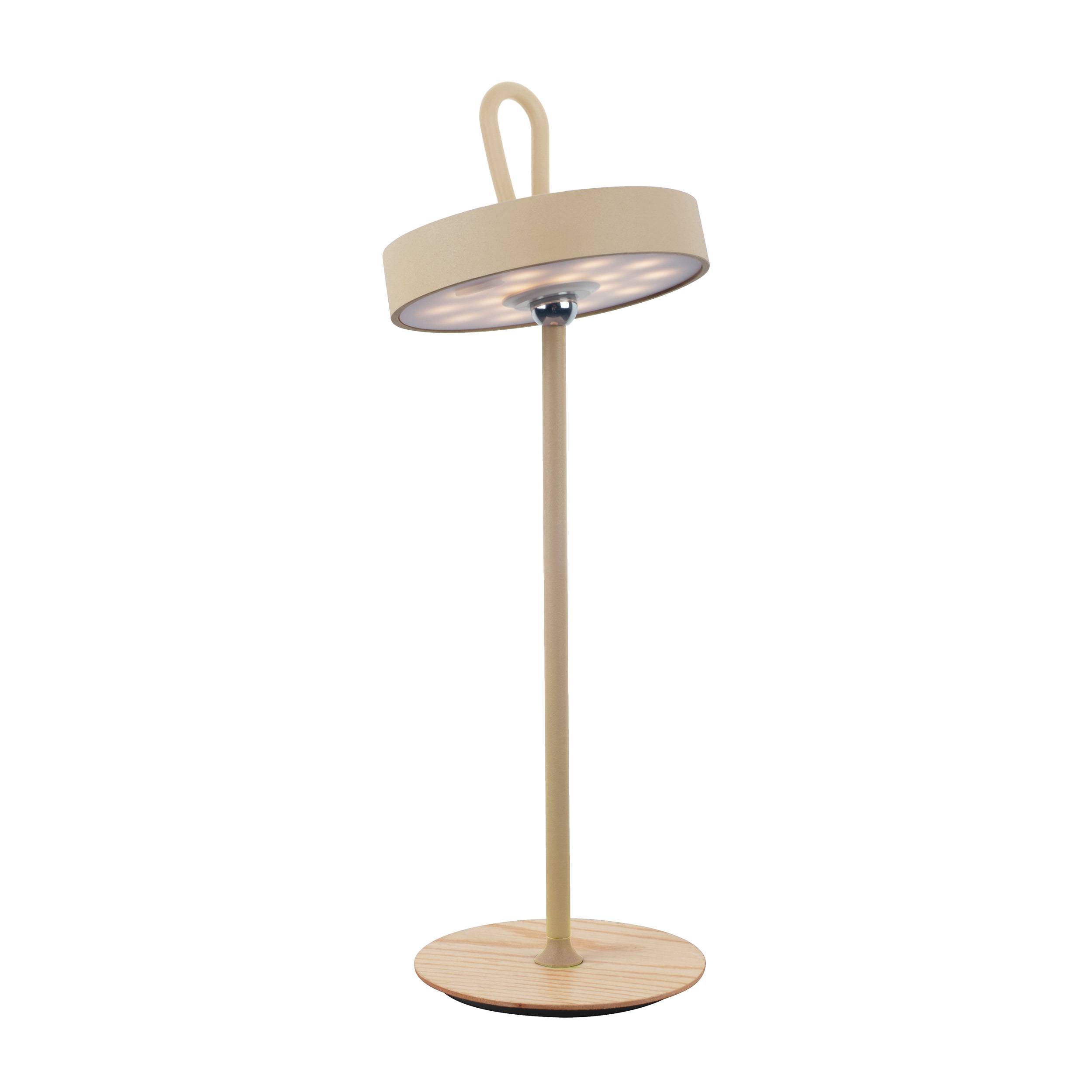 LED-Akku-Tischleuchte "ELLI" frost almond