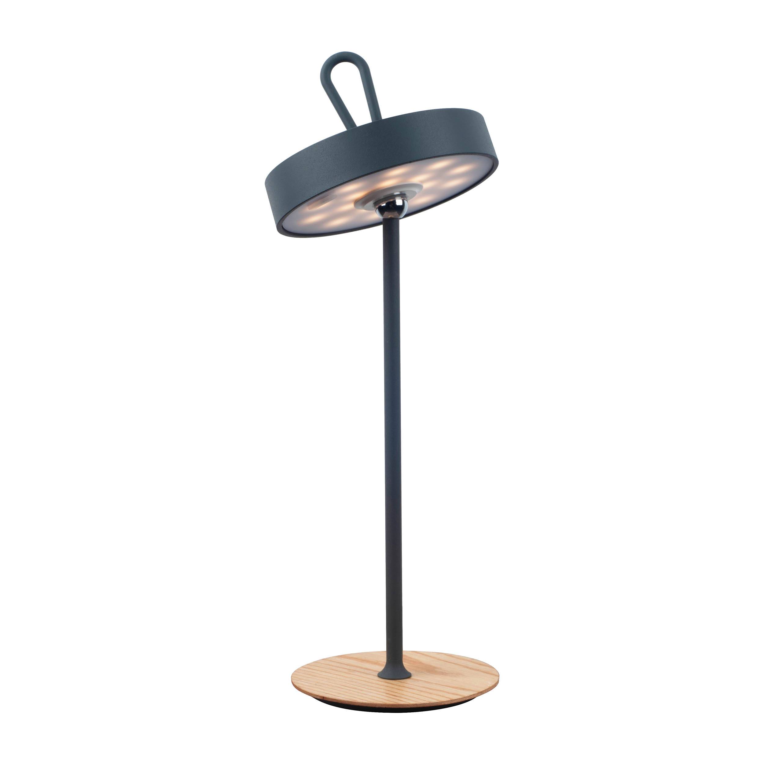 LED-Akku-Tischleuchte "ELLI" grau