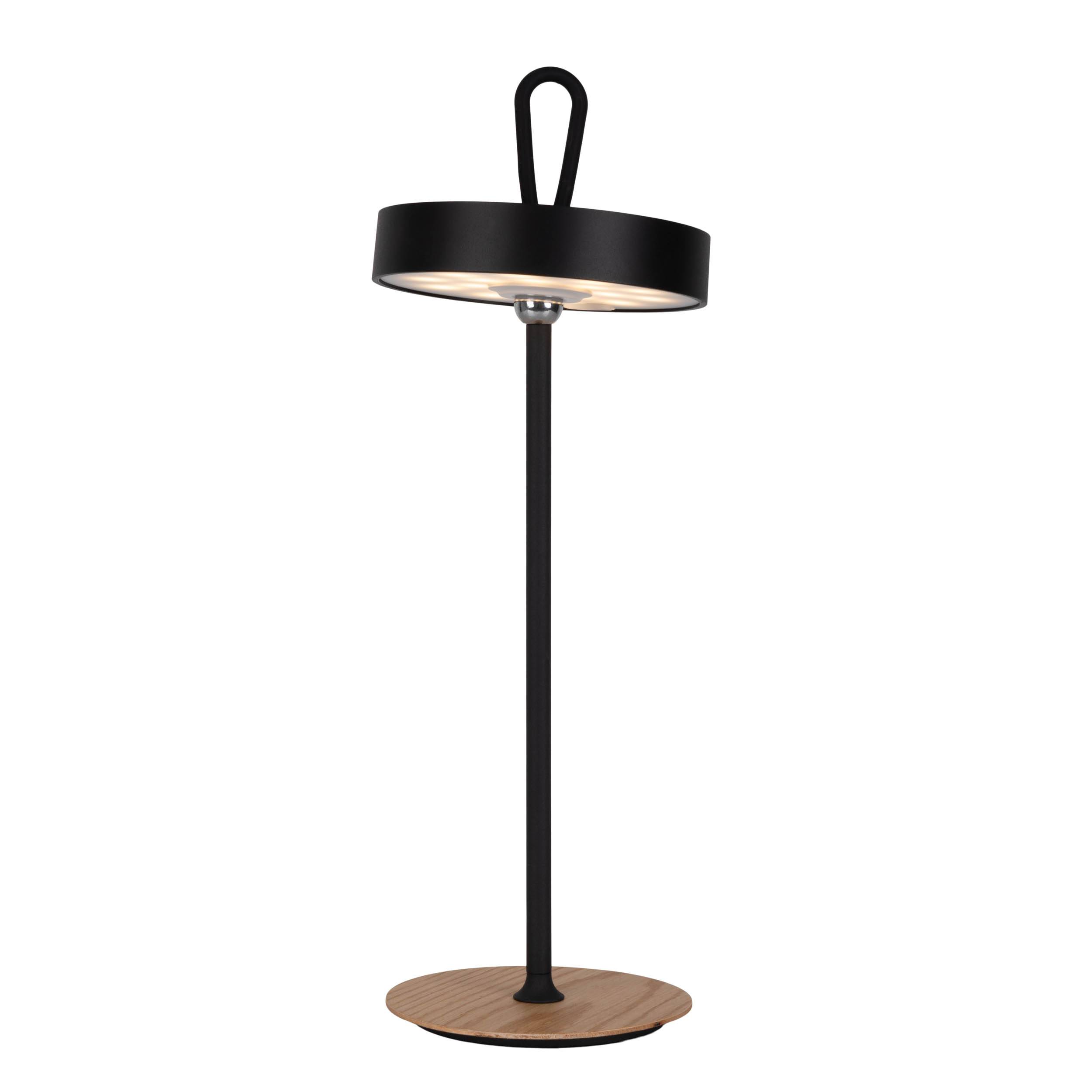 LED-Akku-Tischleuchte "ELLI" schwarz