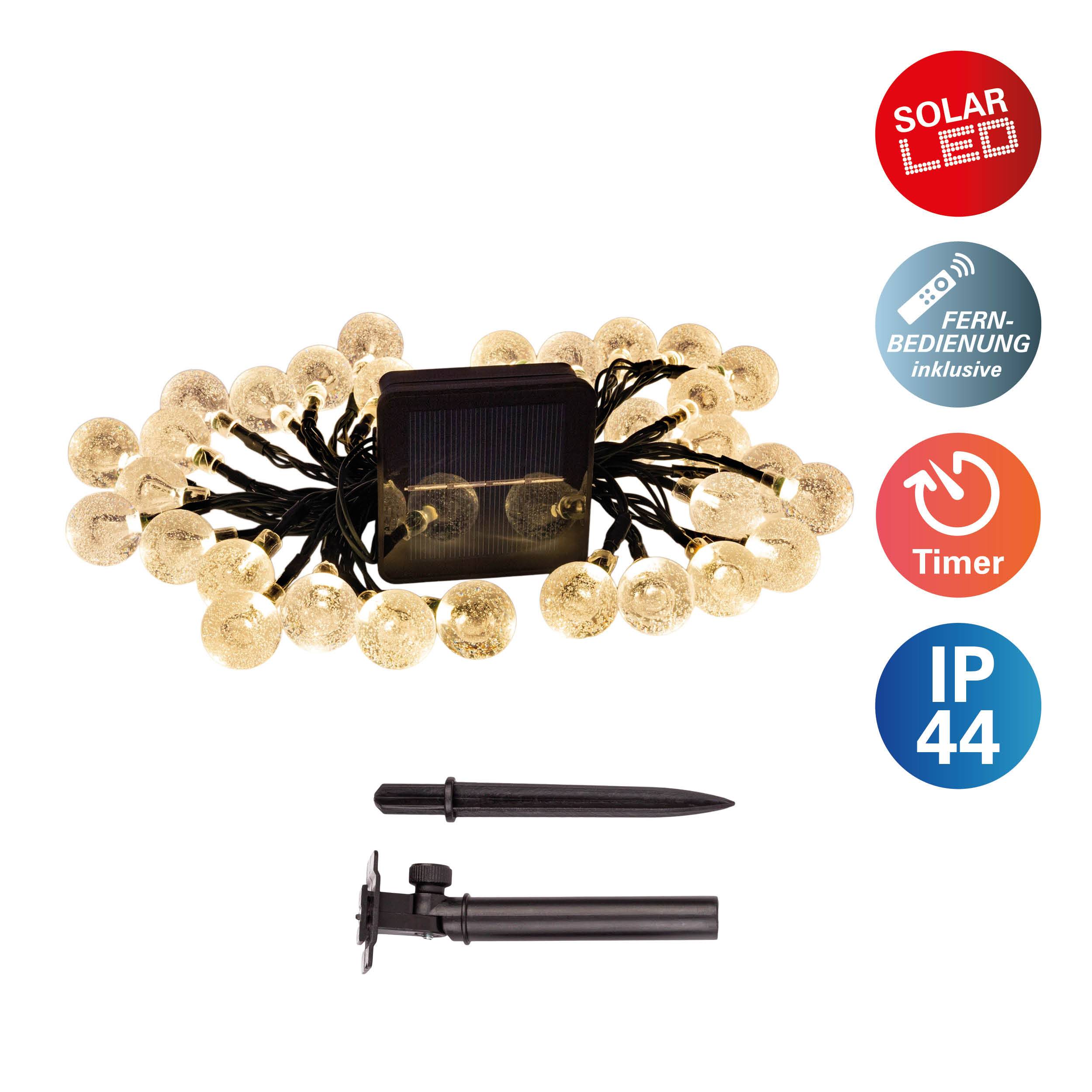 Solar-/Lichterkette inkl. Fernbedienung "BECUL"