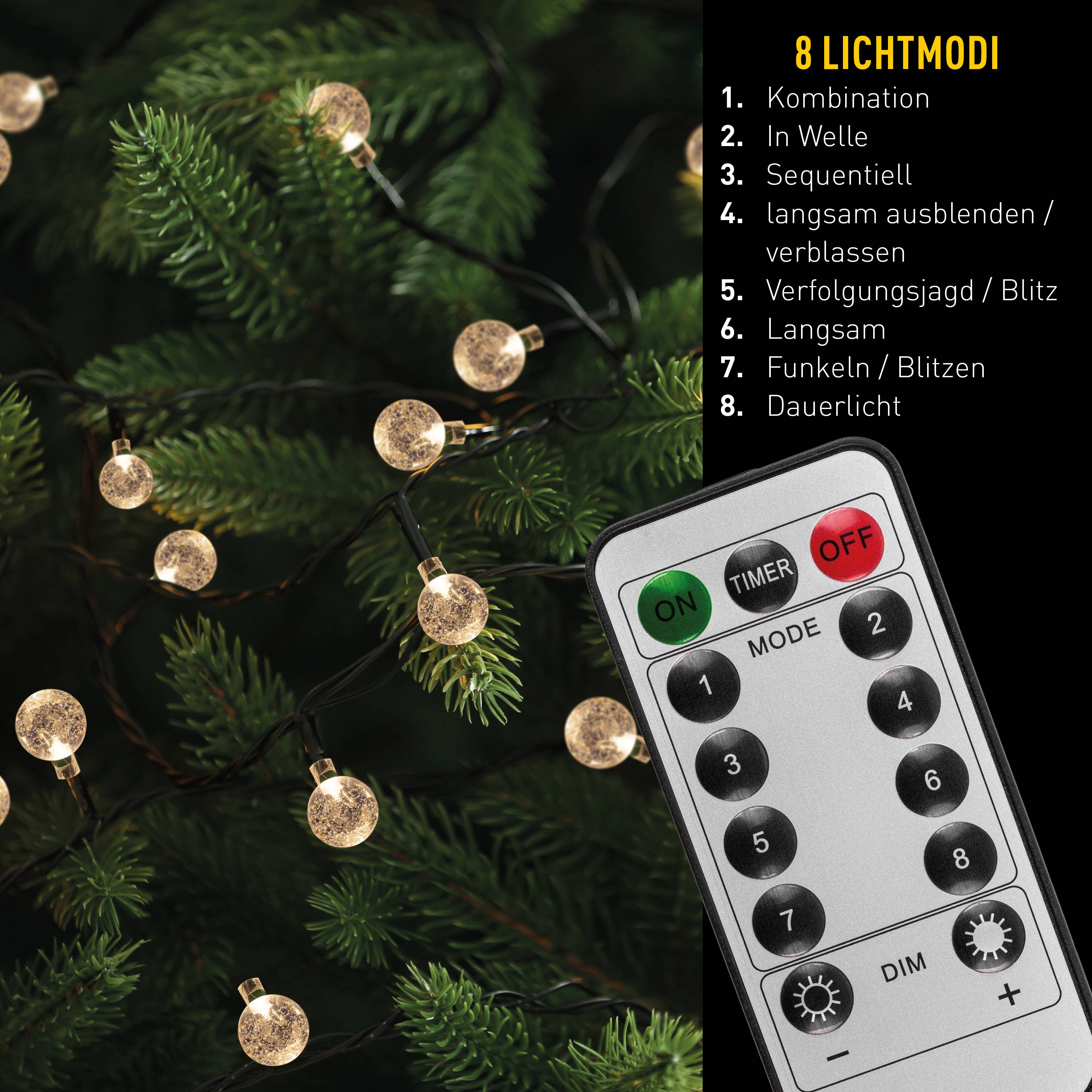 Solar-/Lichterkette inkl. Fernbedienung "BECUL"