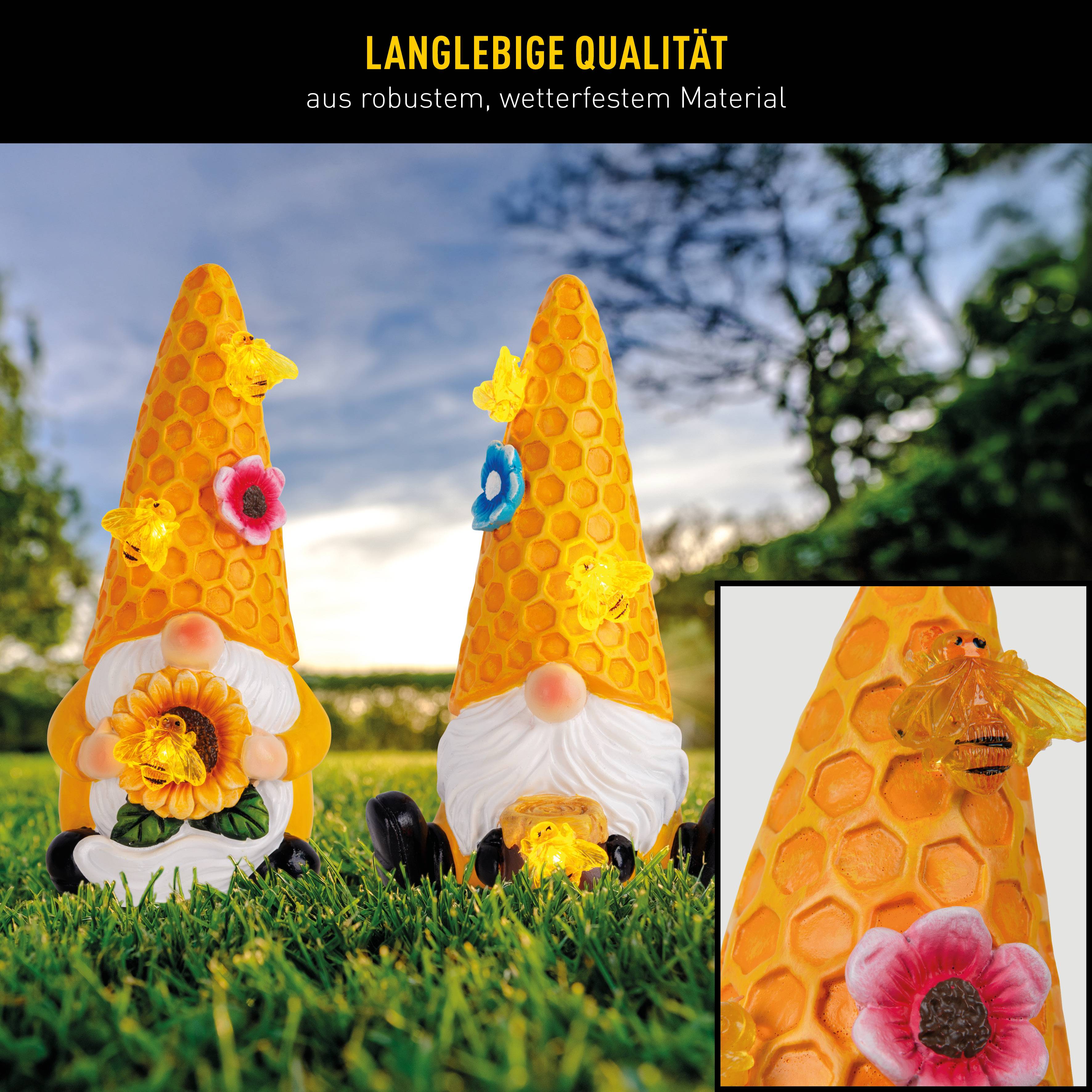 2er-Set Deko/Solarleuchte "ABBY"