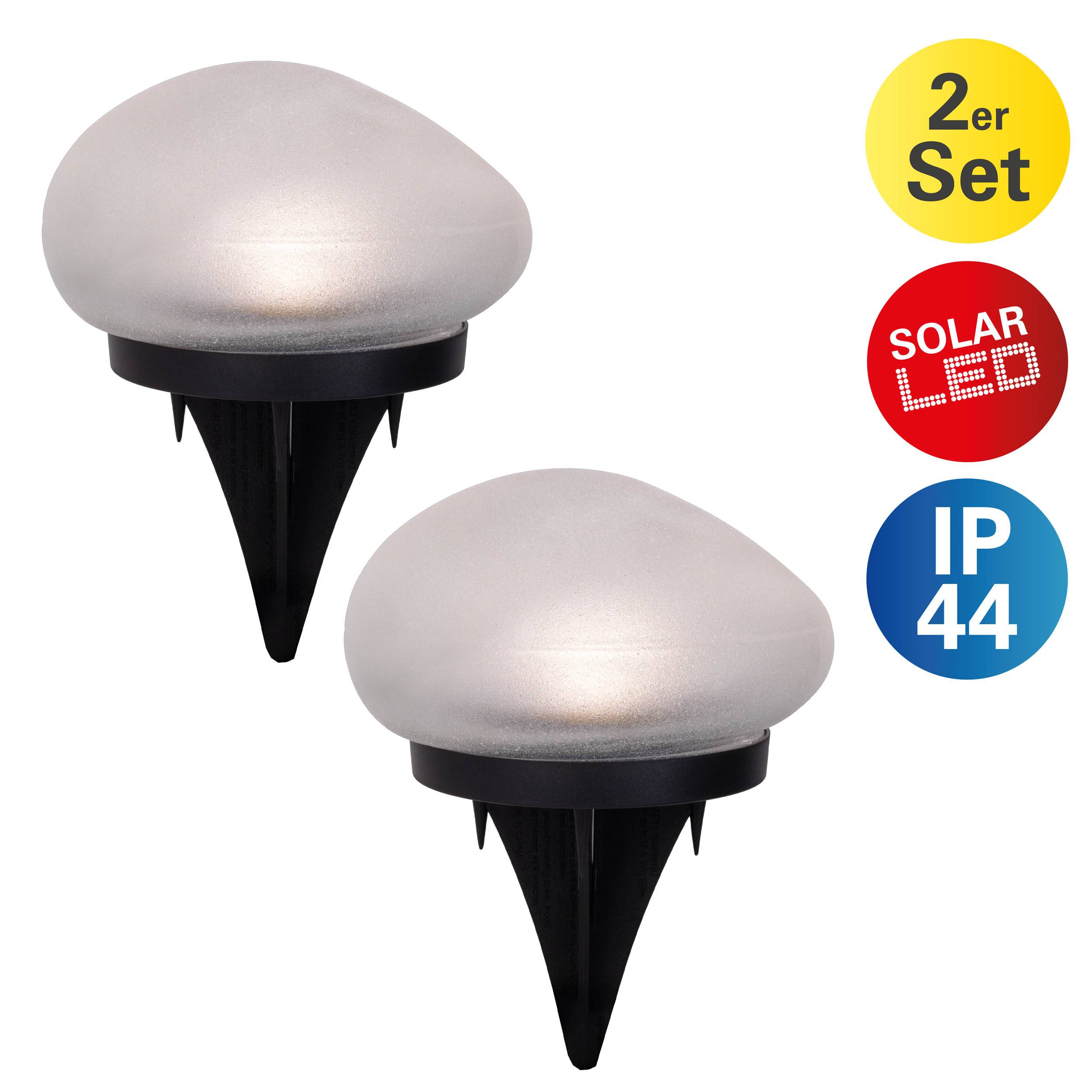 2er-Set Solar-/Dekoerdspieß "GURI"