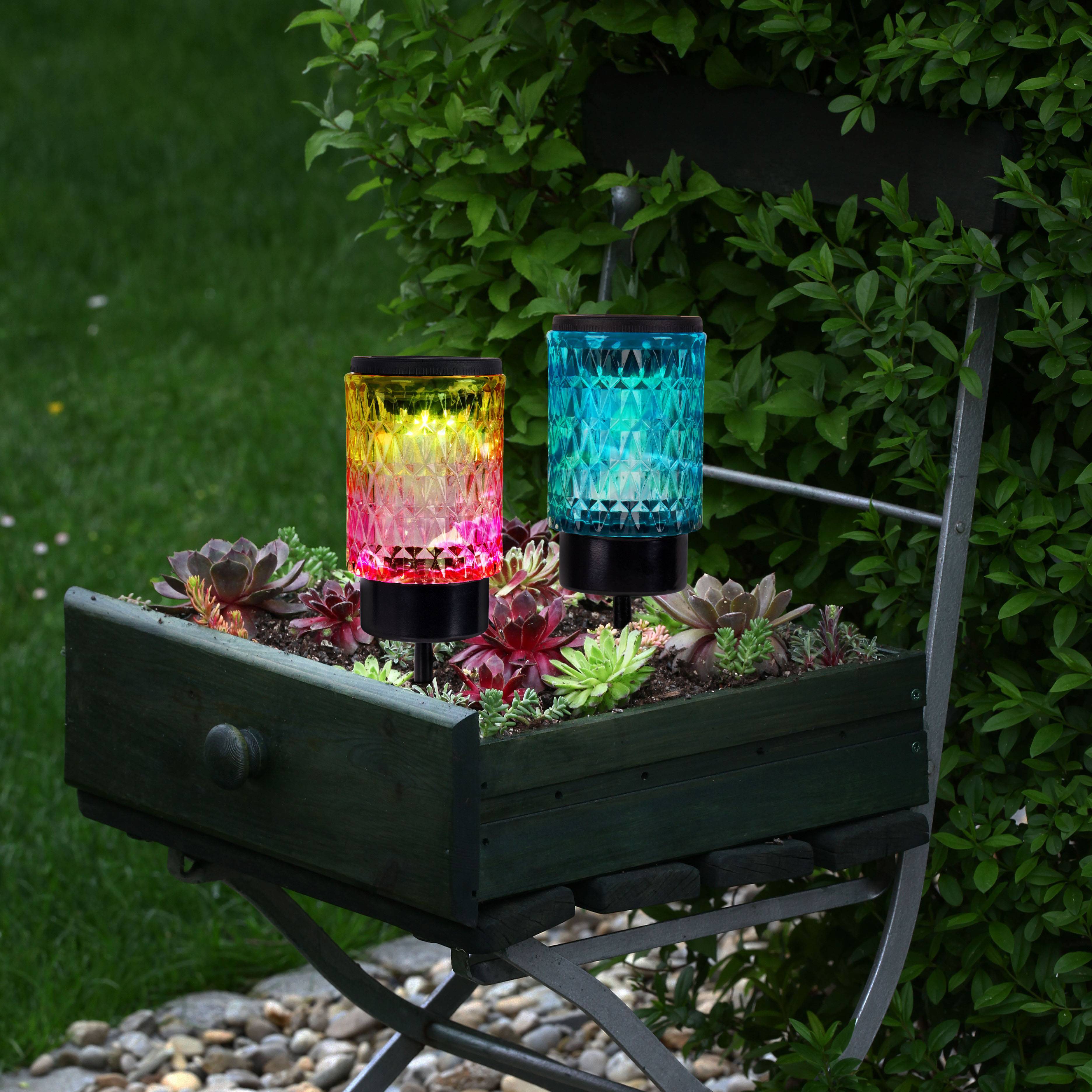 2er-Set Solar-/Dekoerdspieß "MILA"