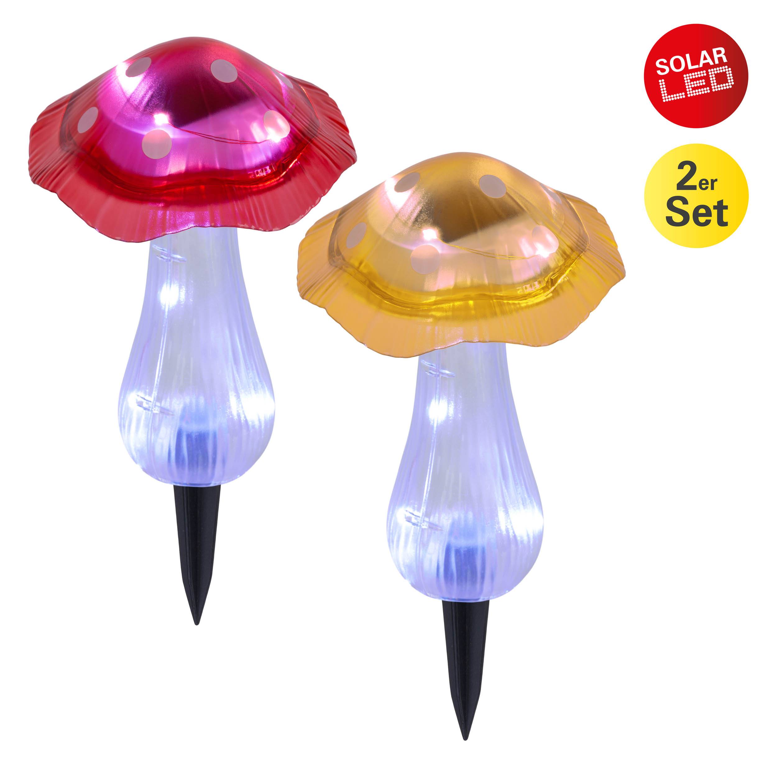 2er-Set Solar-/Dekoerdspieß "MANTAR"