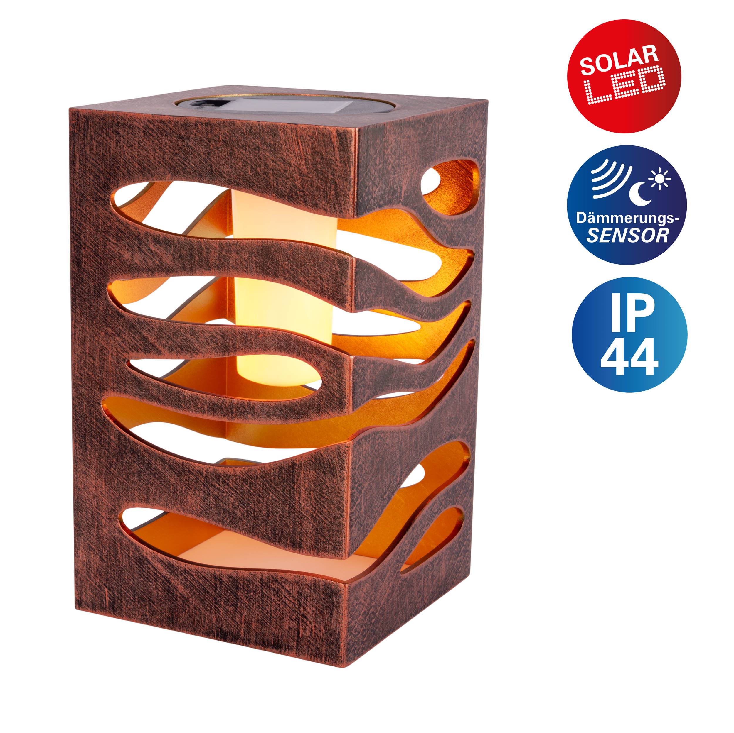 LED Deko/Solarleuchte "HILDA" gold