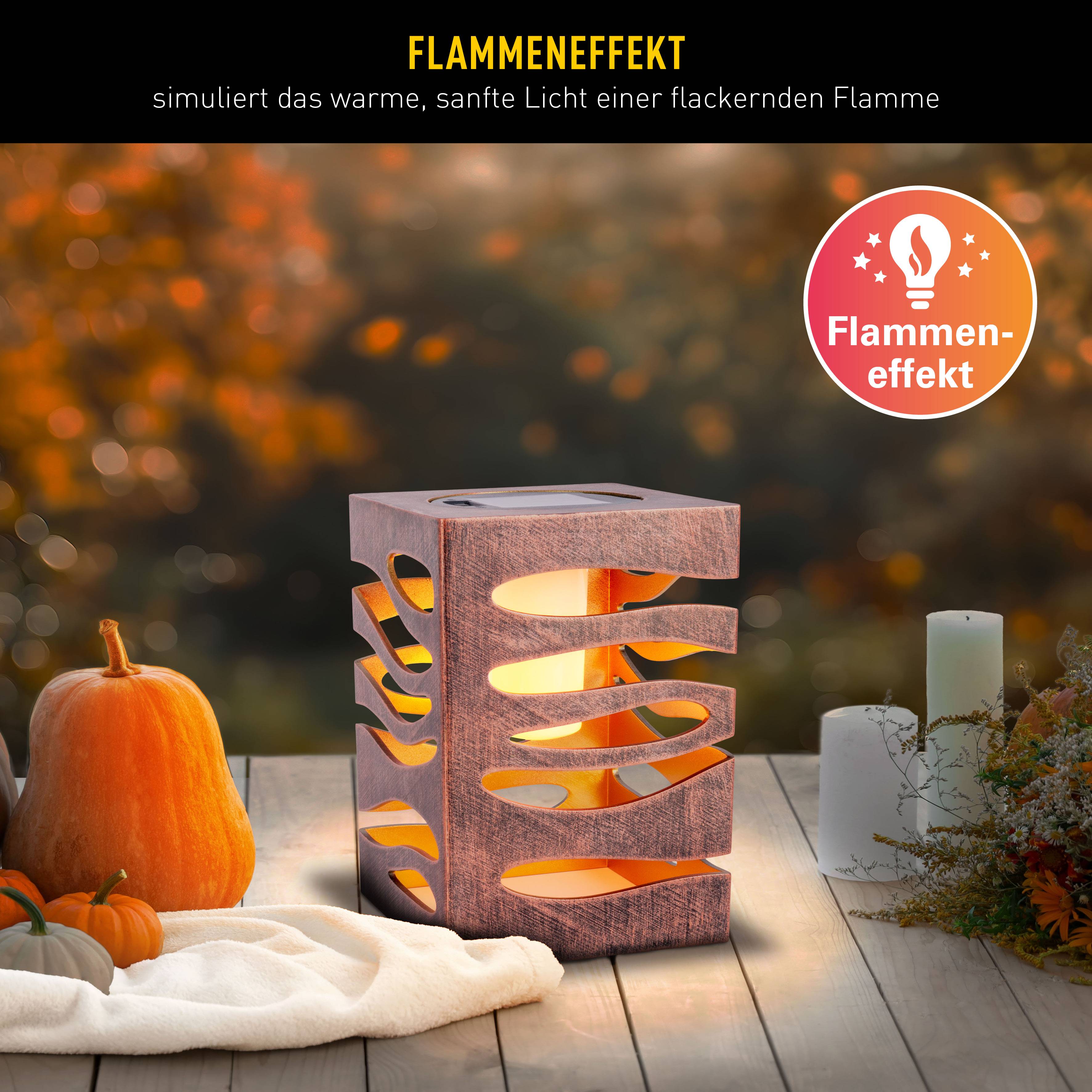 LED Deko/Solarleuchte "HILDA" gold