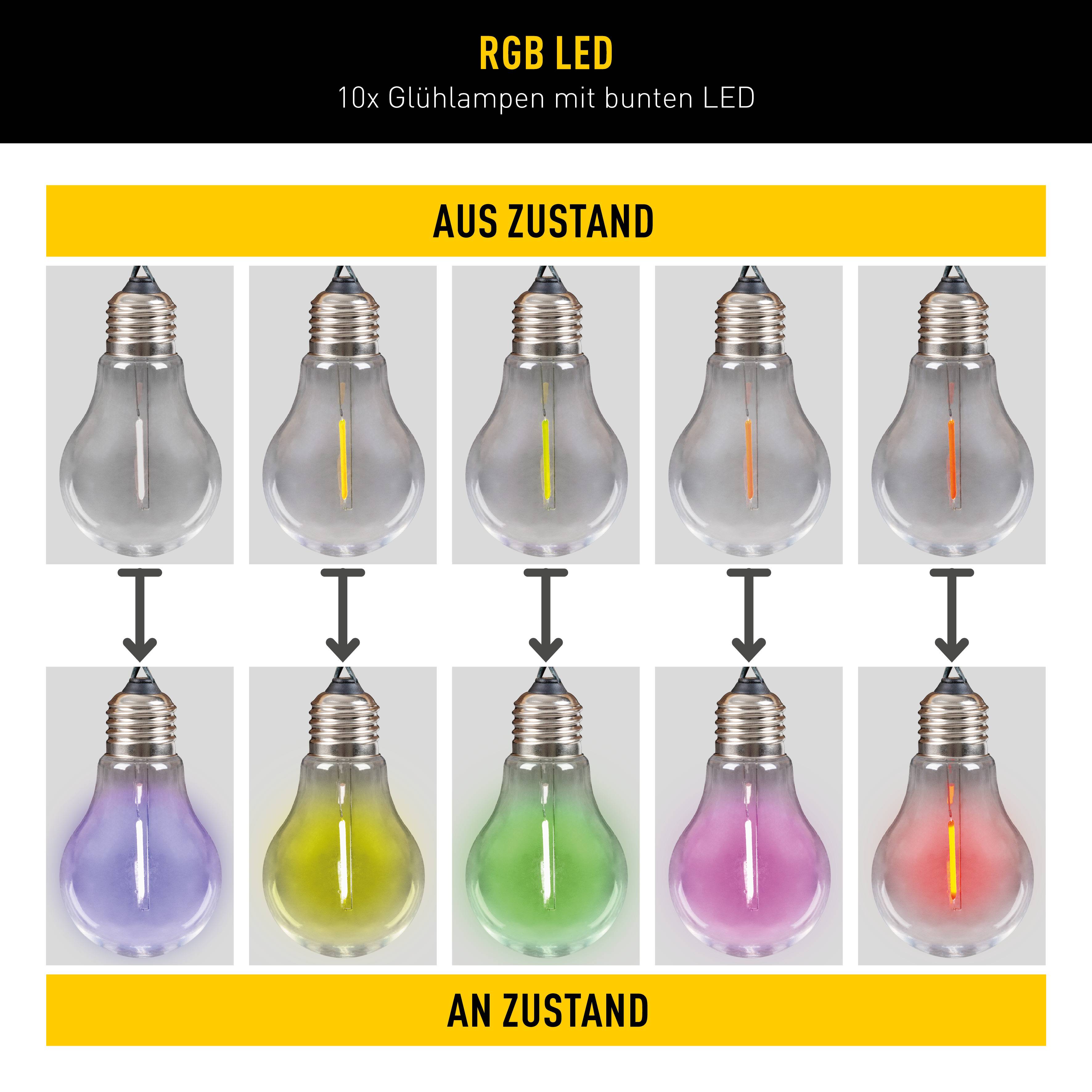 10er-LED Solar-/Außen-/Lichterkette "LINDA"