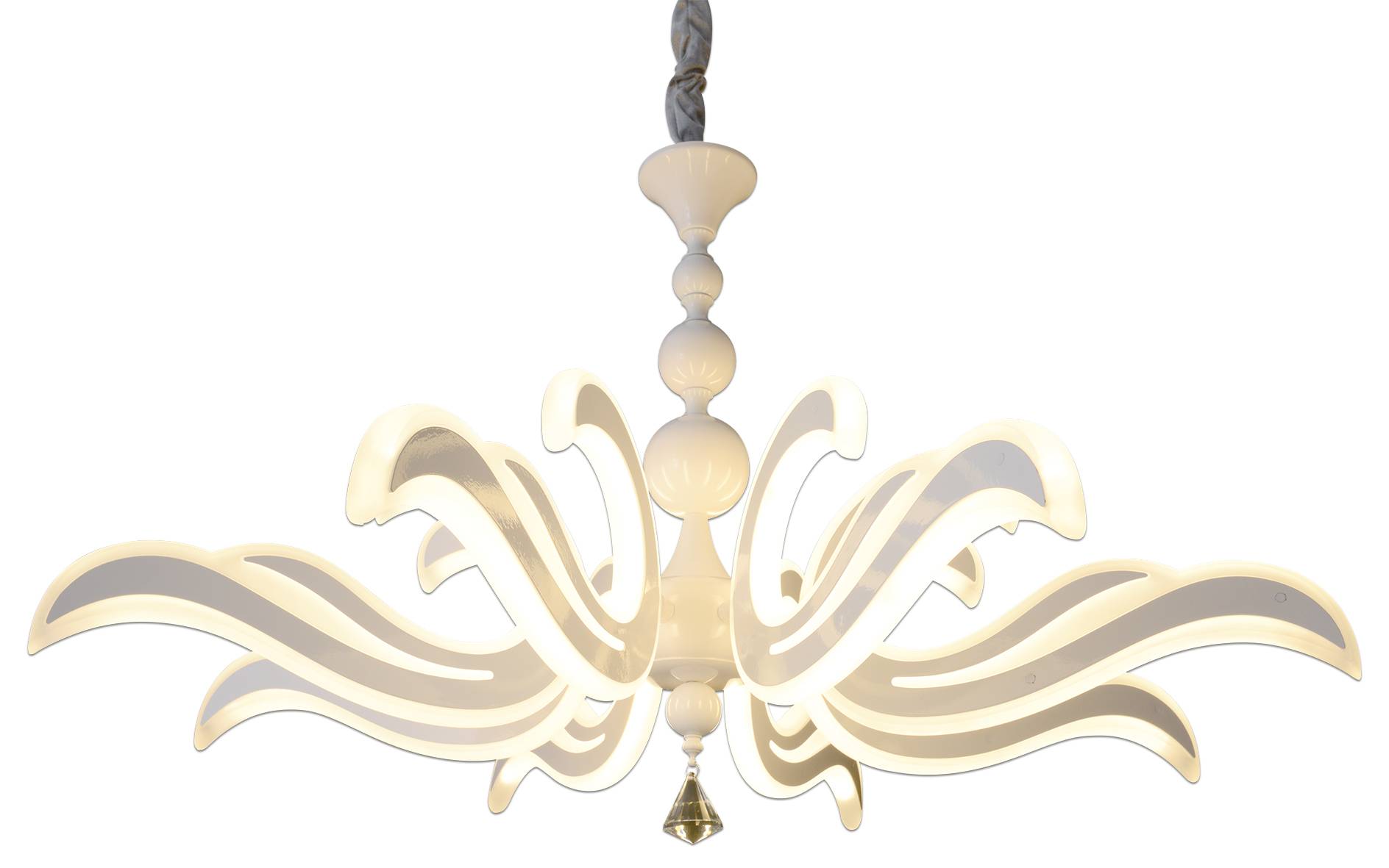 LED-Krone weiß Ø: 66cm "LUDWIG"