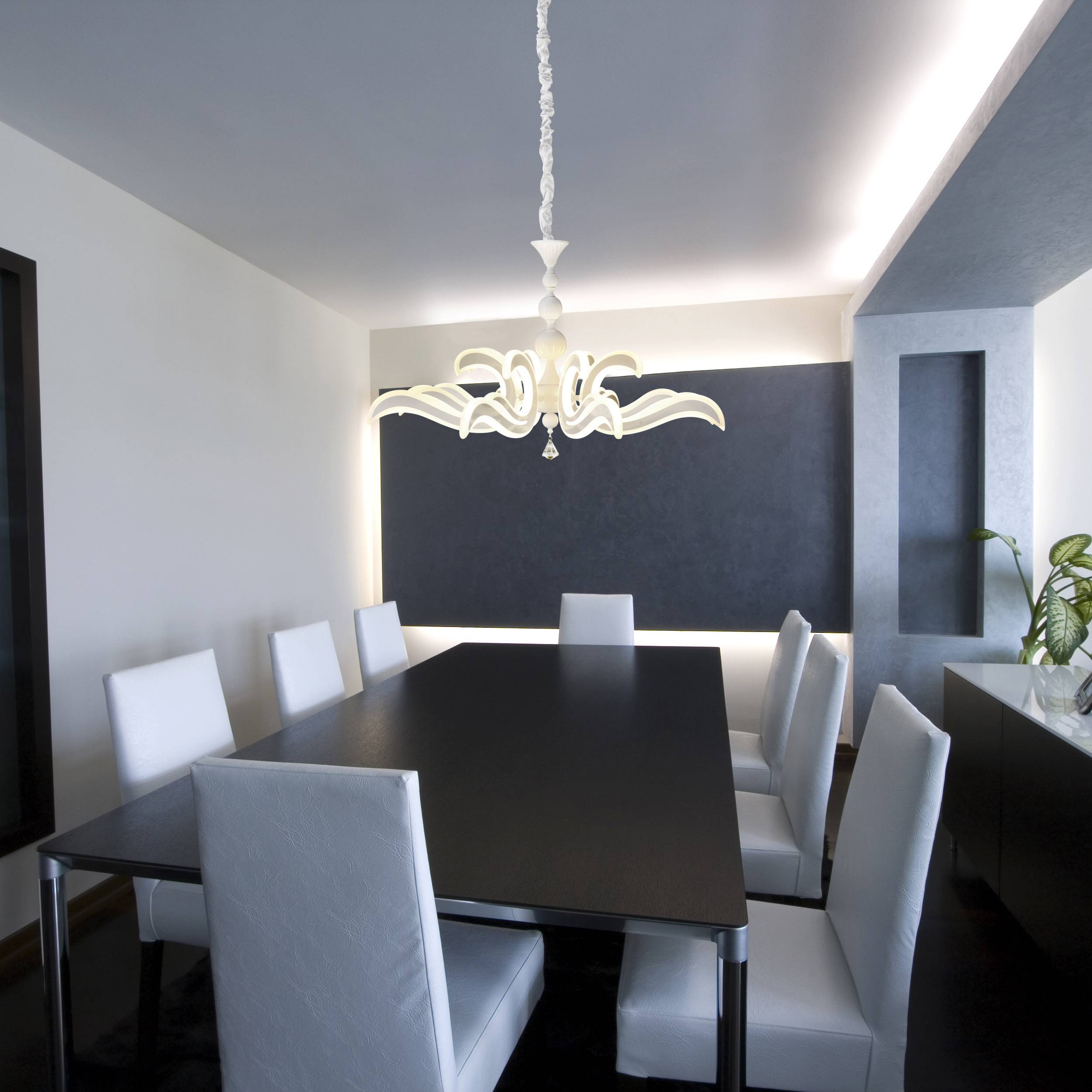 LED-Krone weiß Ø: 66cm "LUDWIG"