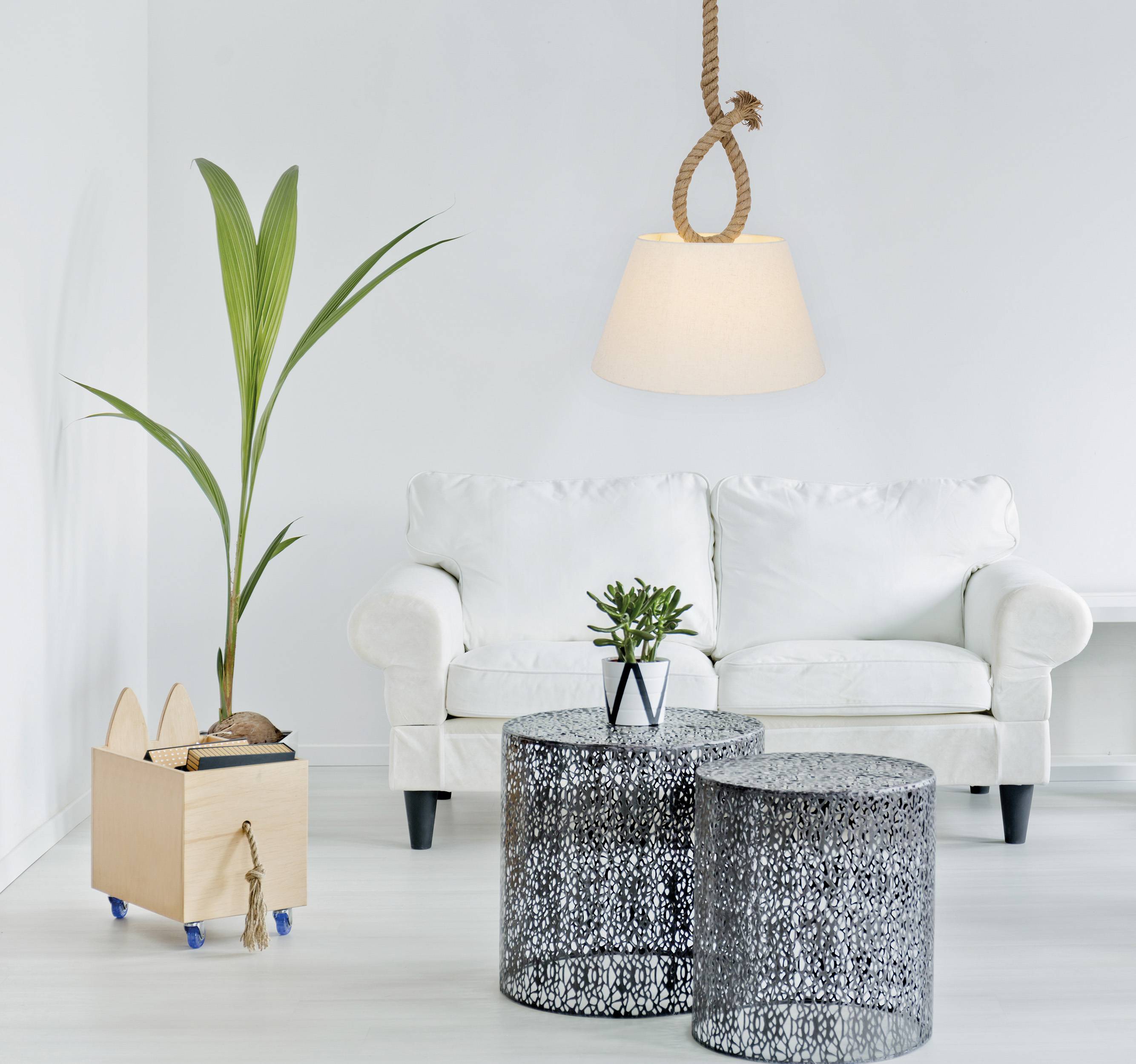 Pendelleuchte "ROPE" natur