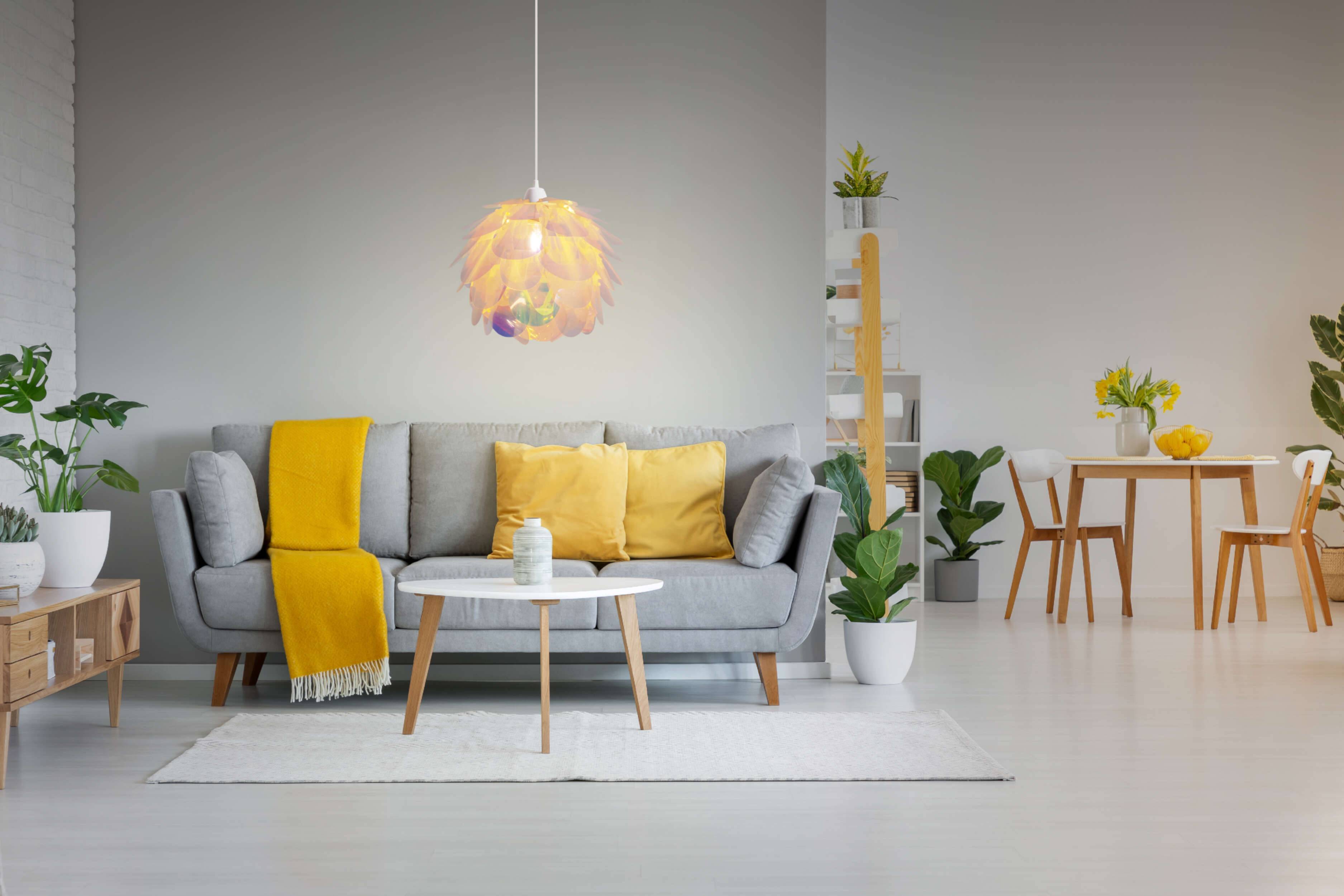 Deko-Pendelleuchte "FORA" irisierend